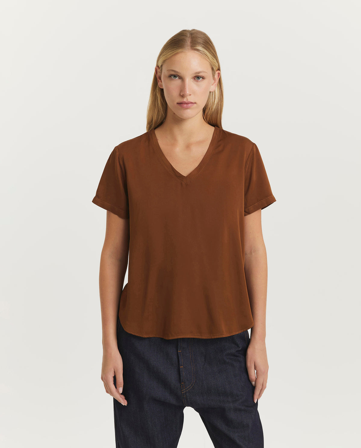 Satin t-shirt