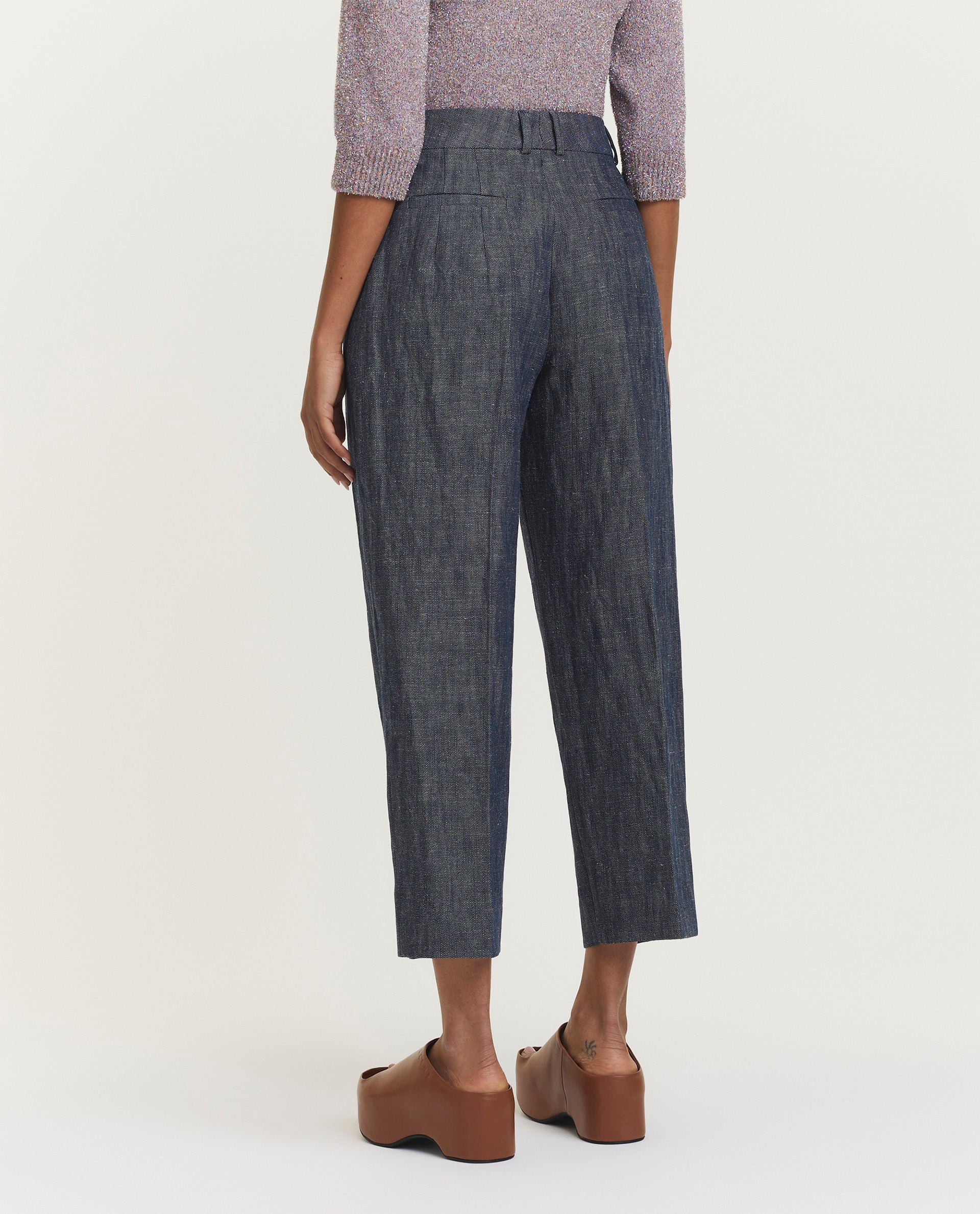 Cotton-linen trousers