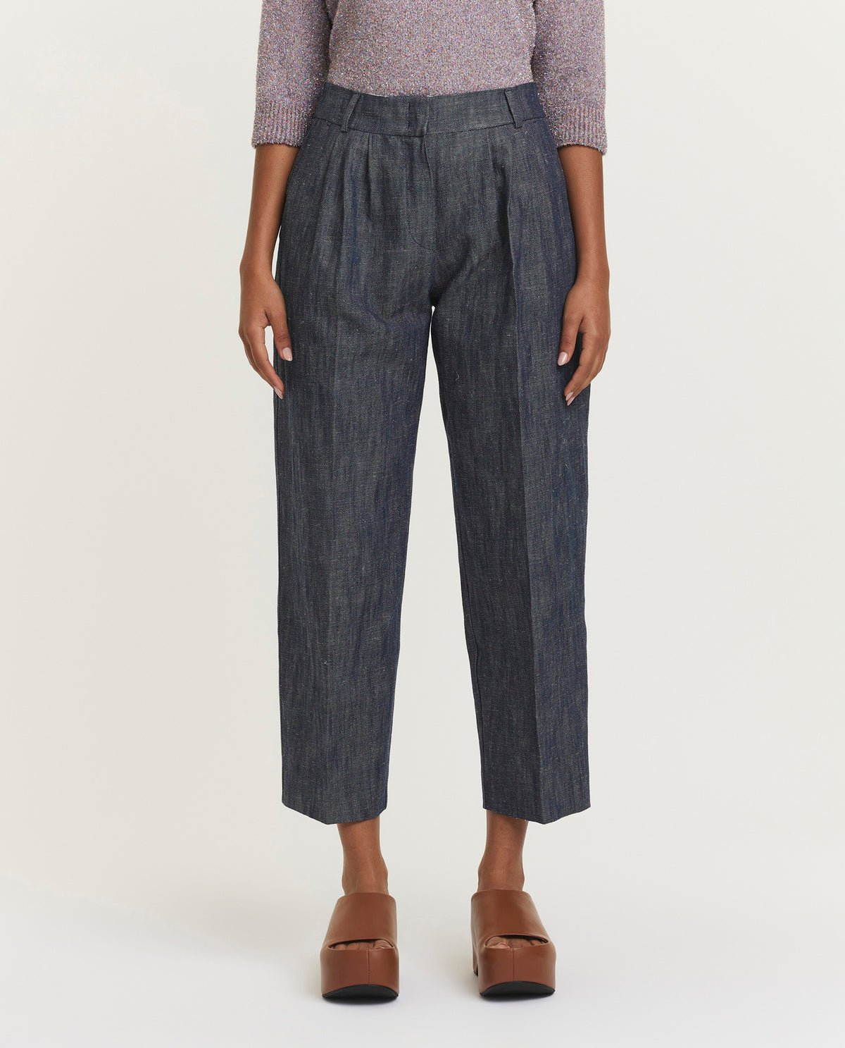 Cotton-linen trousers