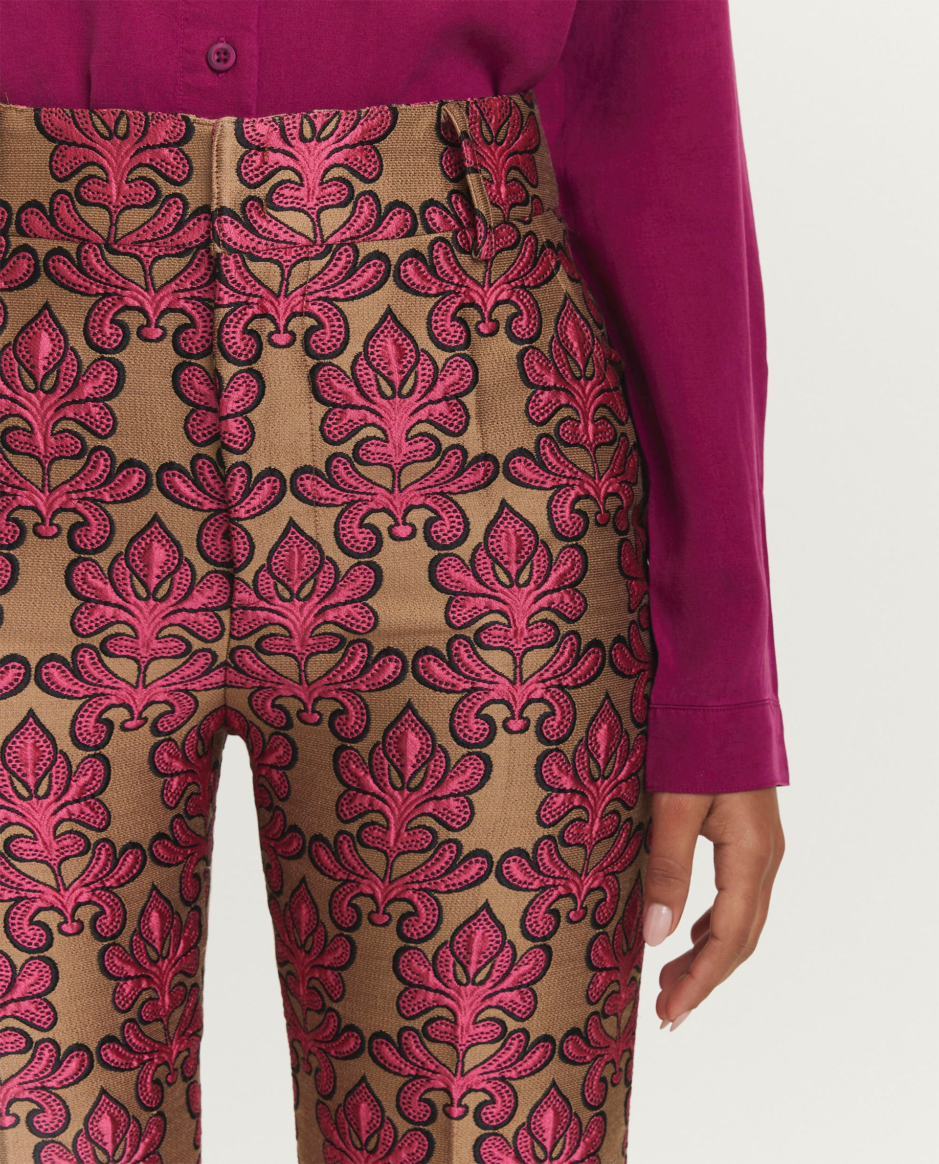 Jacquard broek