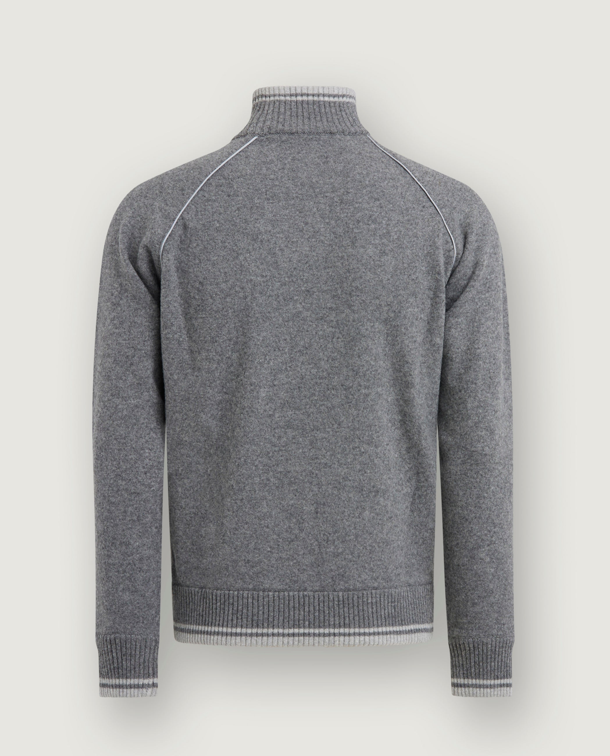 Wol Cashmere Raglan Vest - Grijs