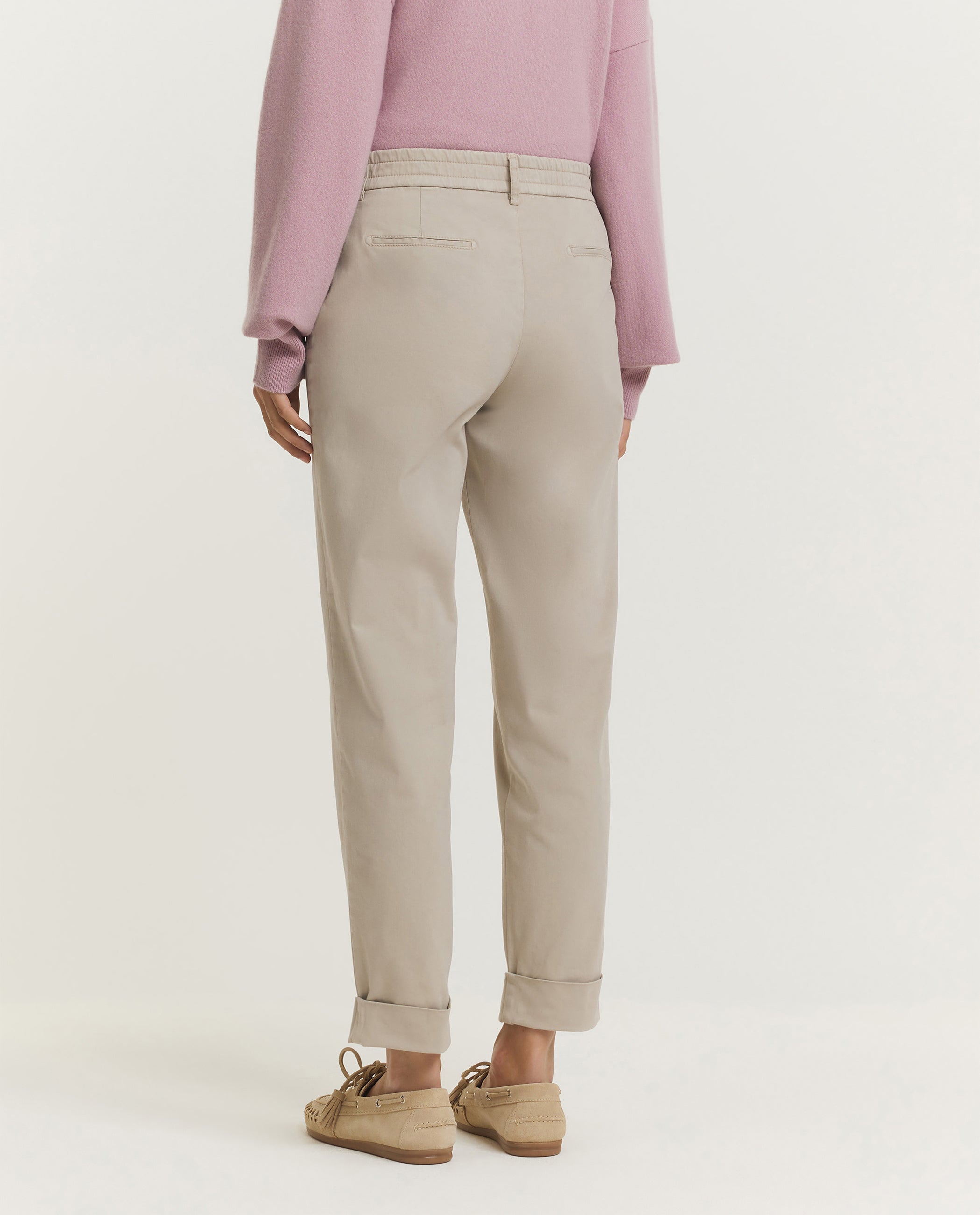Cotton Blend Trousers