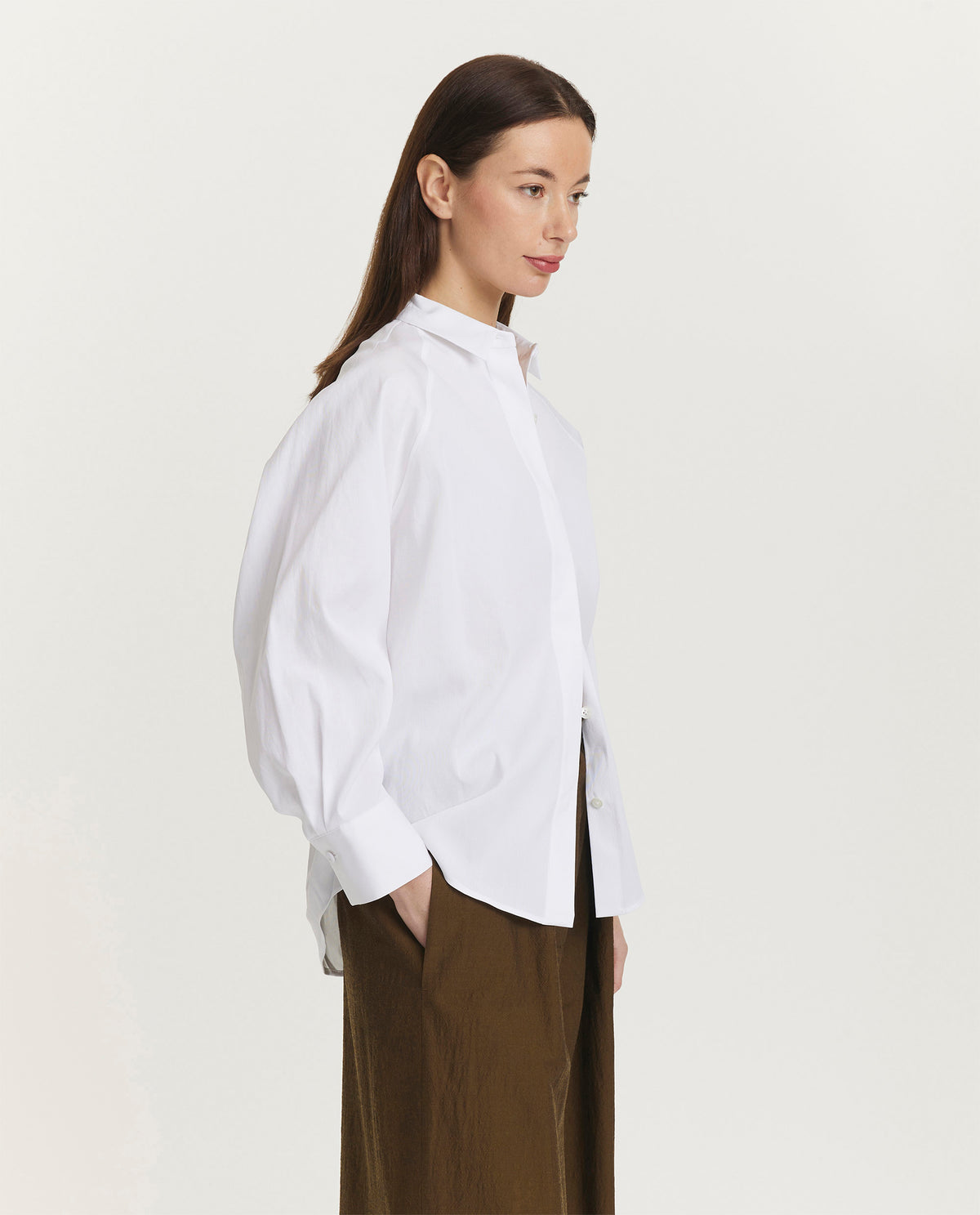 Oversized katoenen blouse