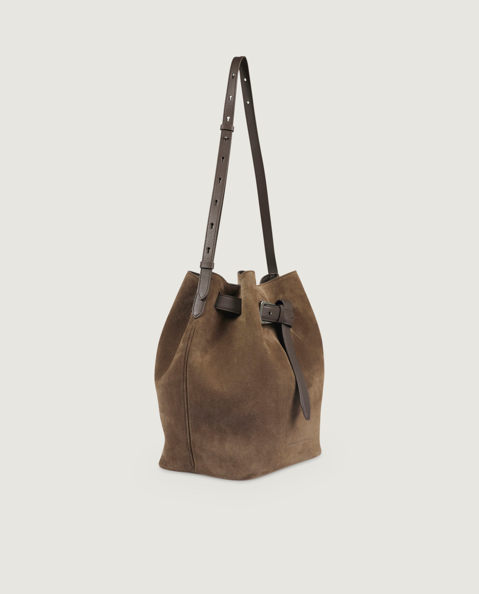 Leather bucketbag