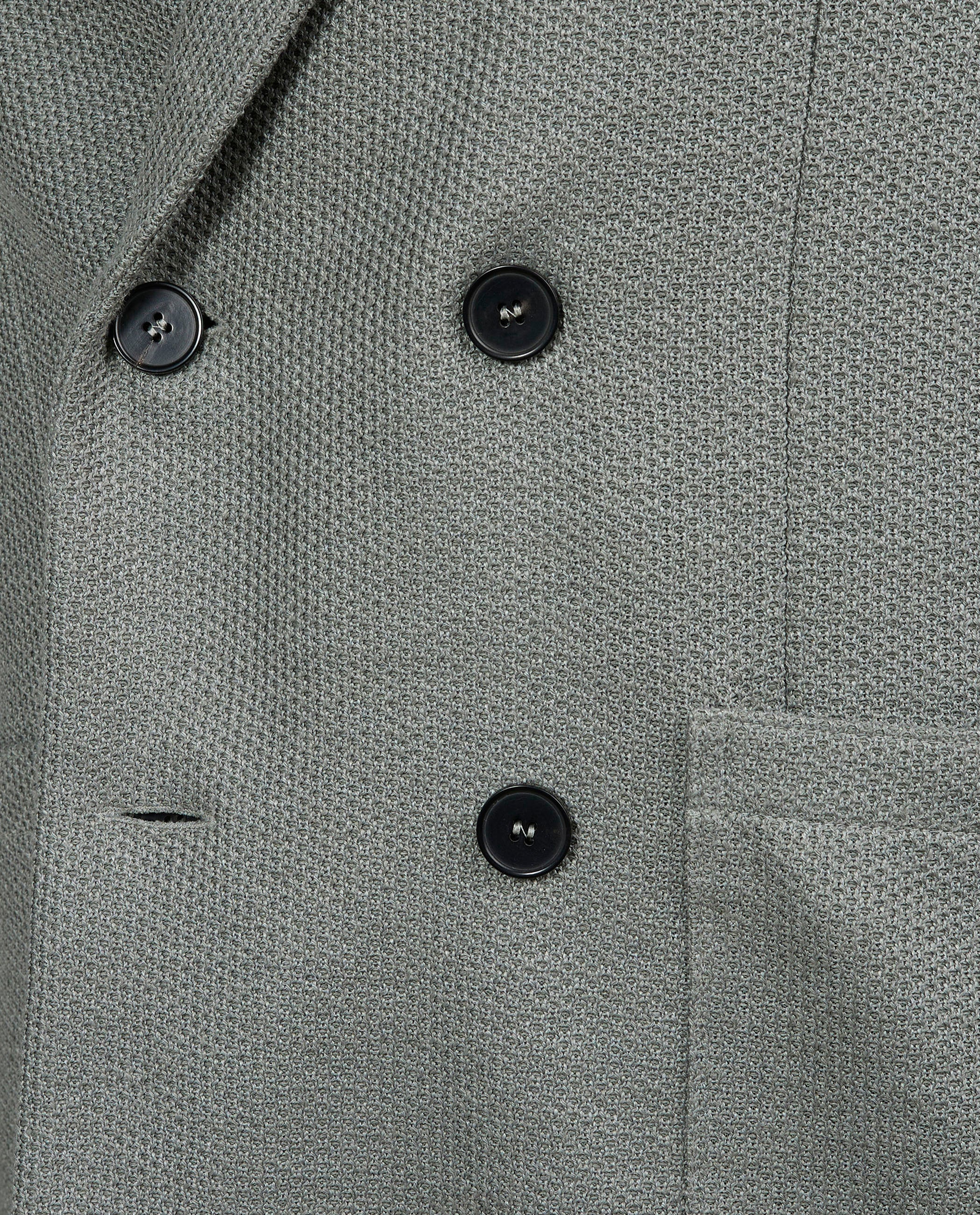 Double Breasted Honeycomb Jasje - Groen