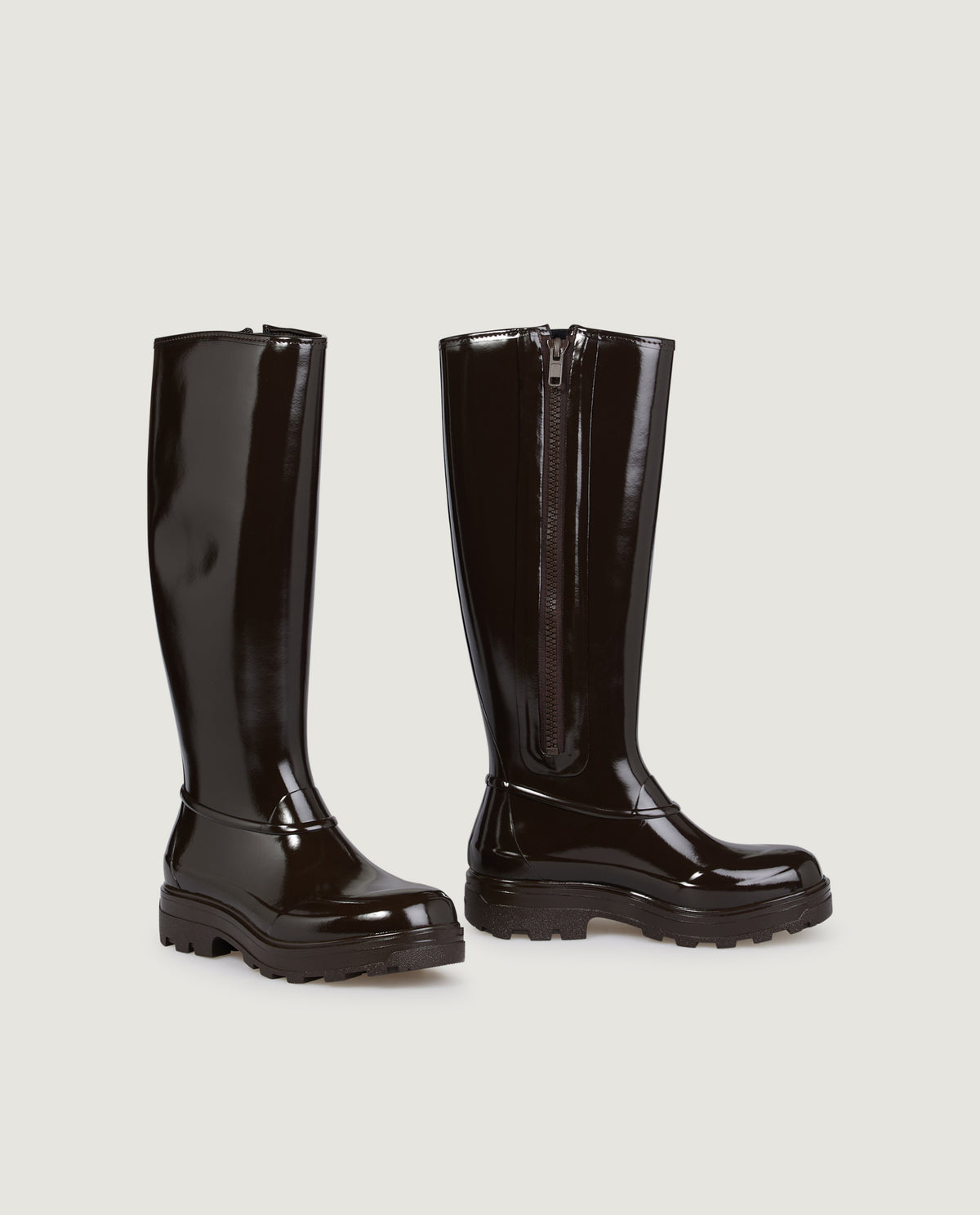 Tijntje Glanzende Laarzen - Bruin