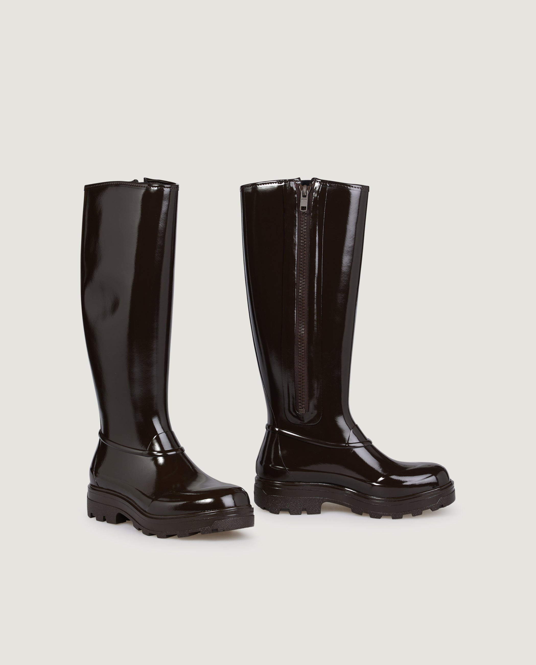 Tijntje Glanzende Laarzen - Bruin