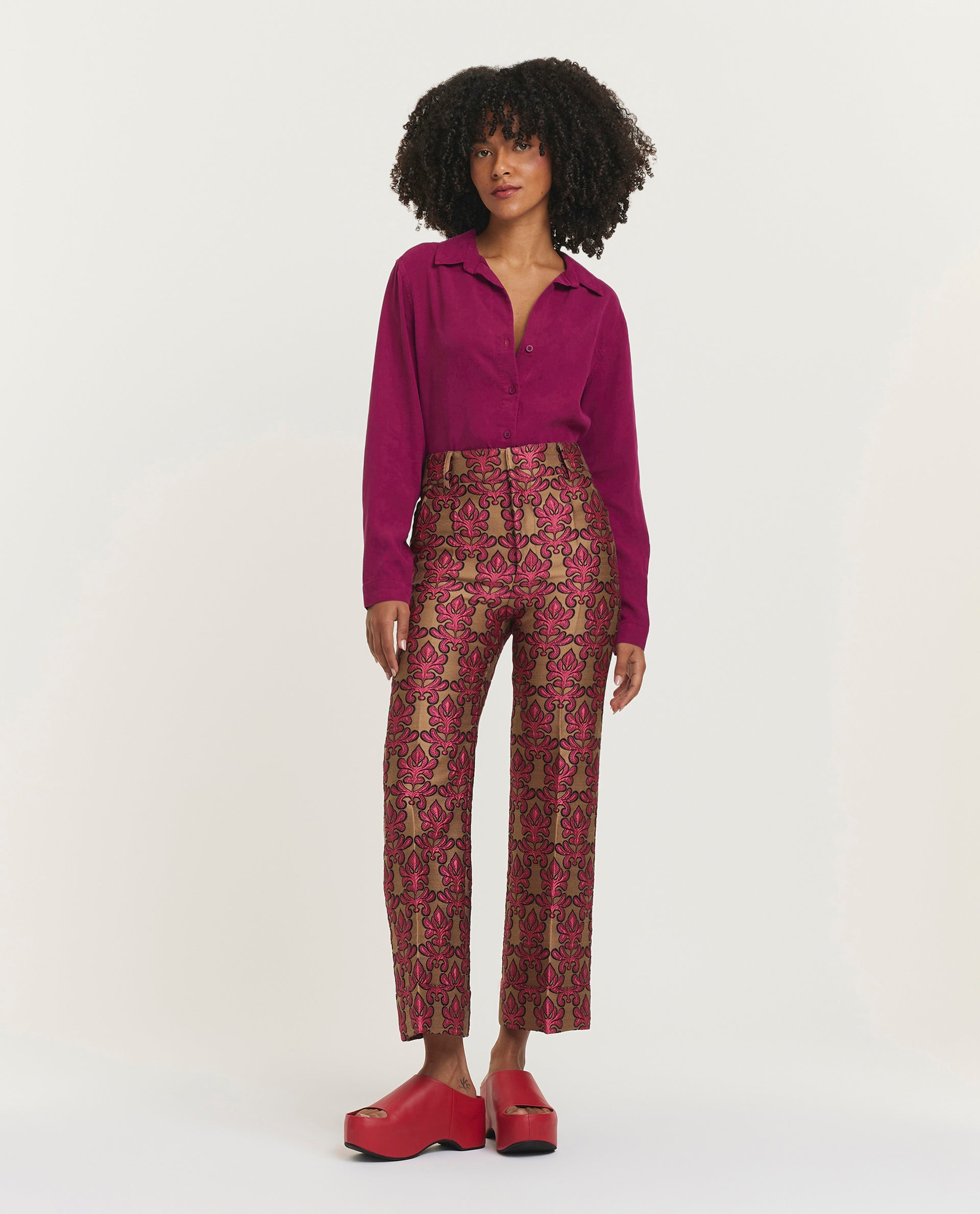 Jacquard broek