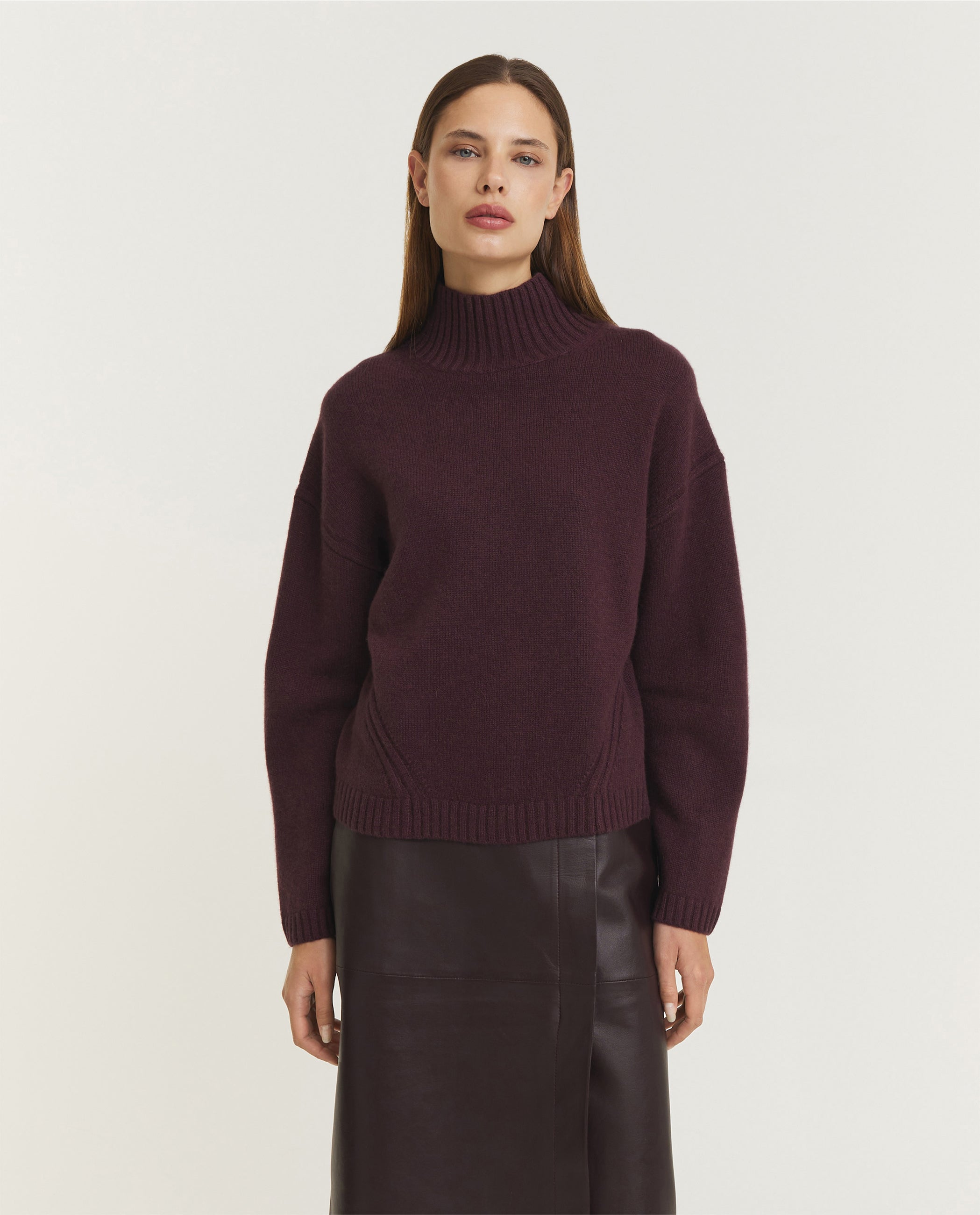 Luxe Cashmere Coltrui - Paars