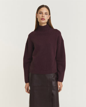 Luxe Cashmere Coltrui - Paars