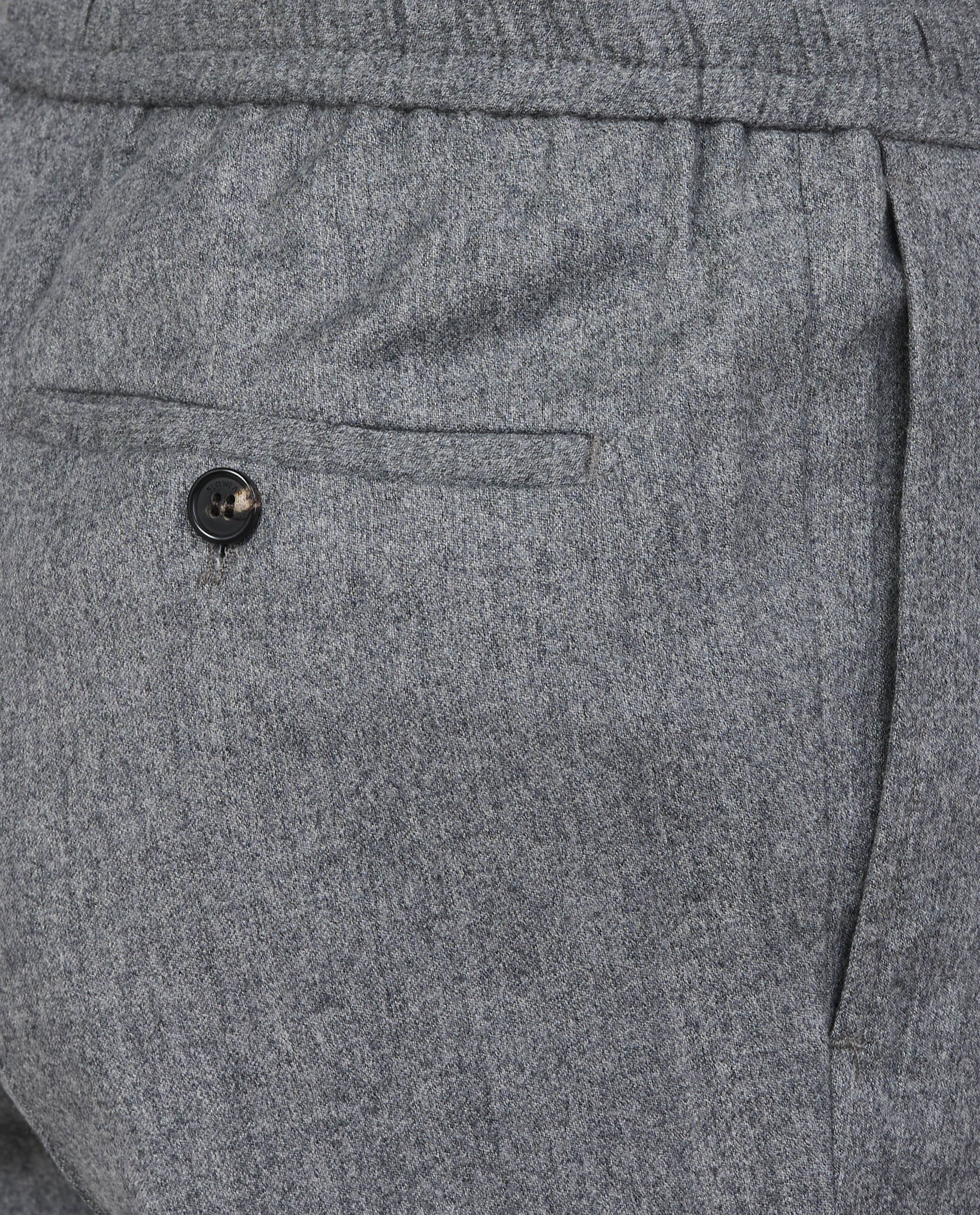 Wol Flannel Broek - Grijs