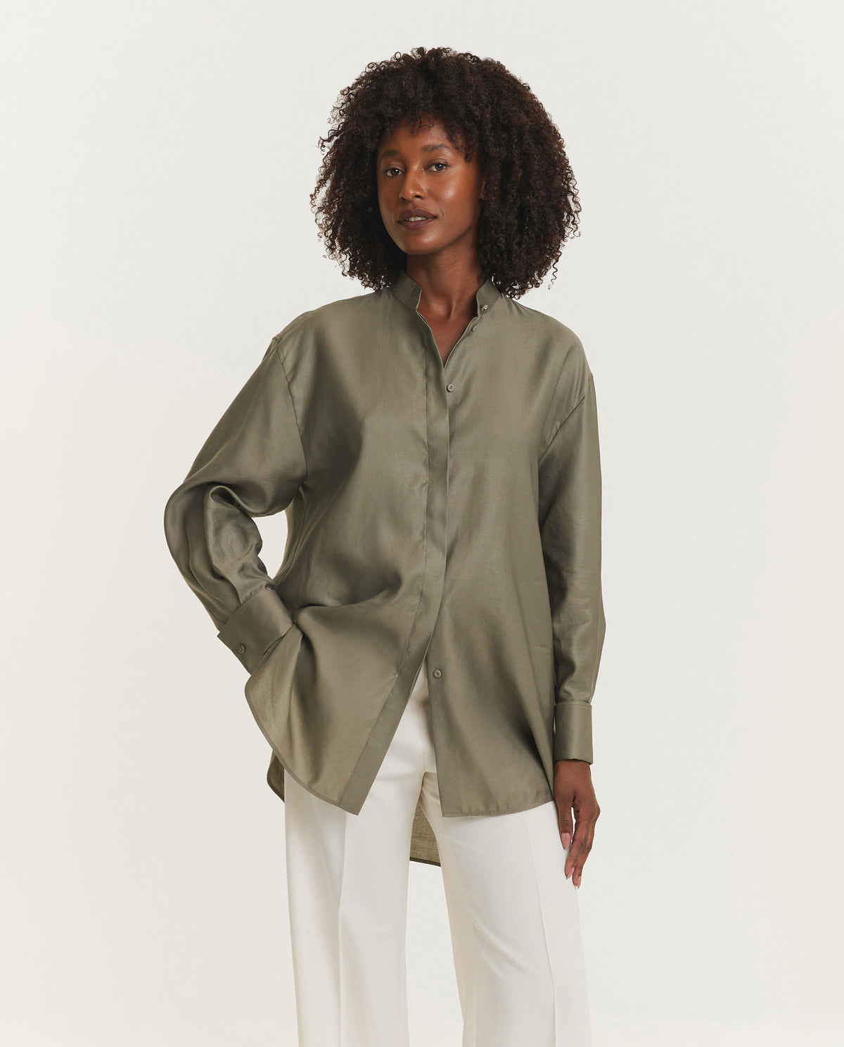 Anta Satijnen Shirt - Groen