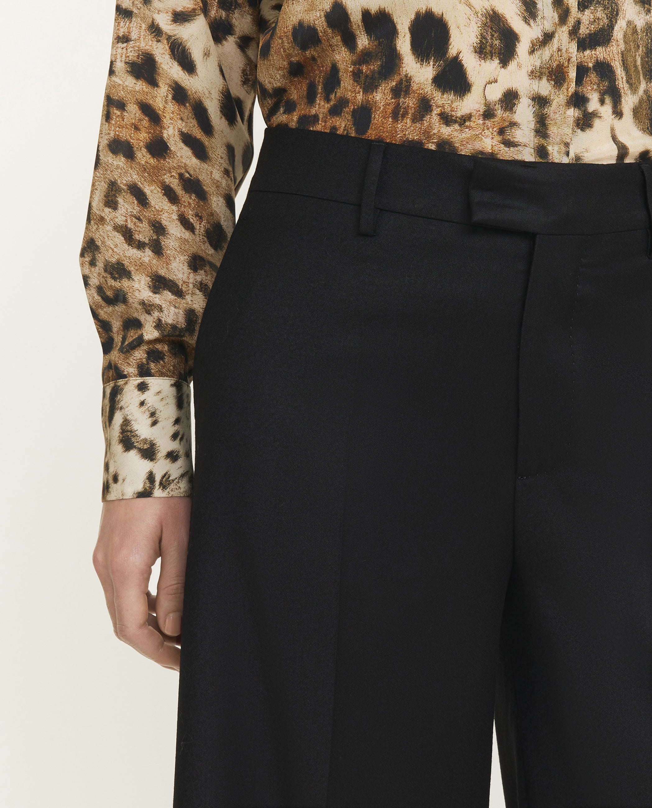 Wijde Nina Broek - Zwart