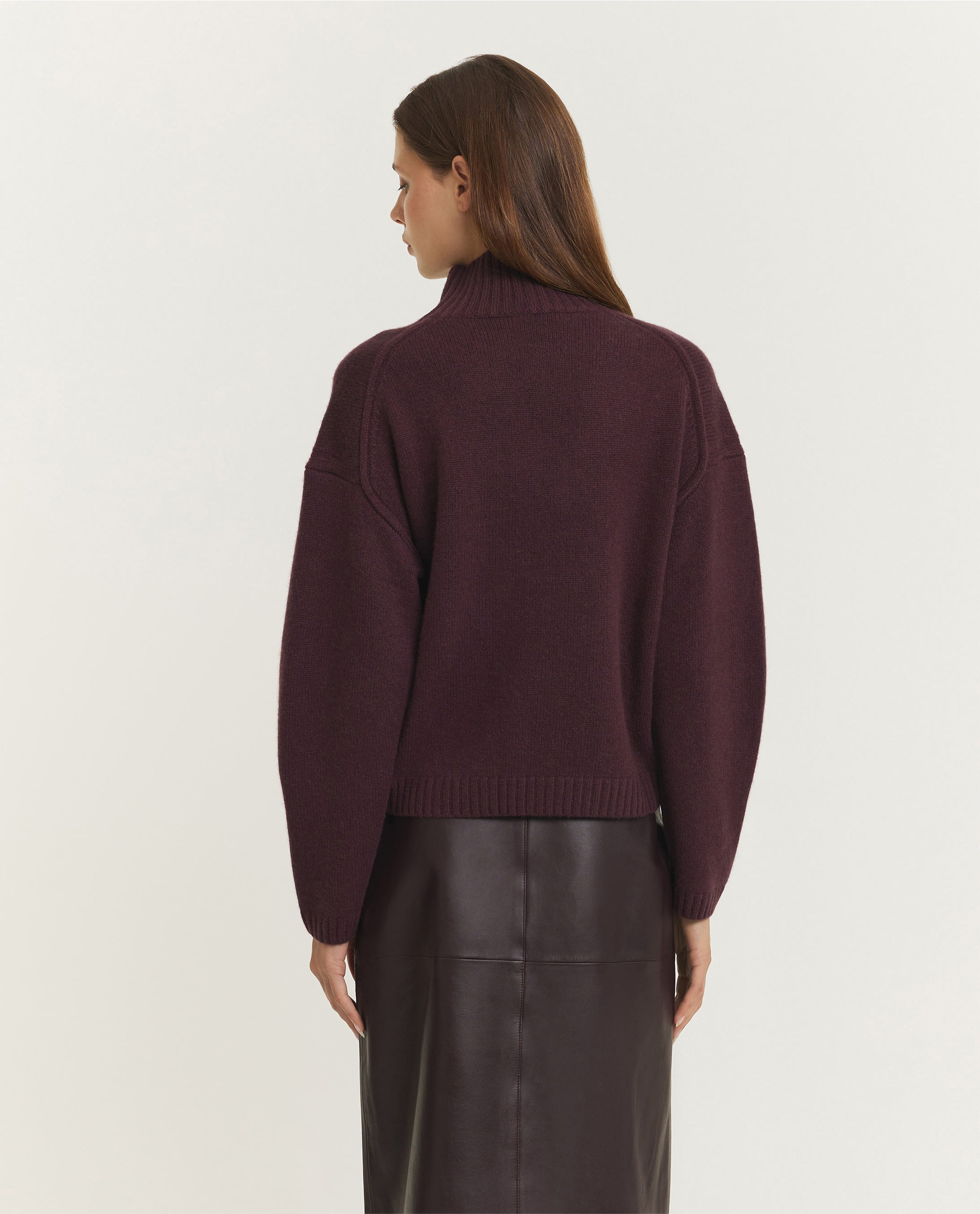 Luxe Cashmere Coltrui - Paars