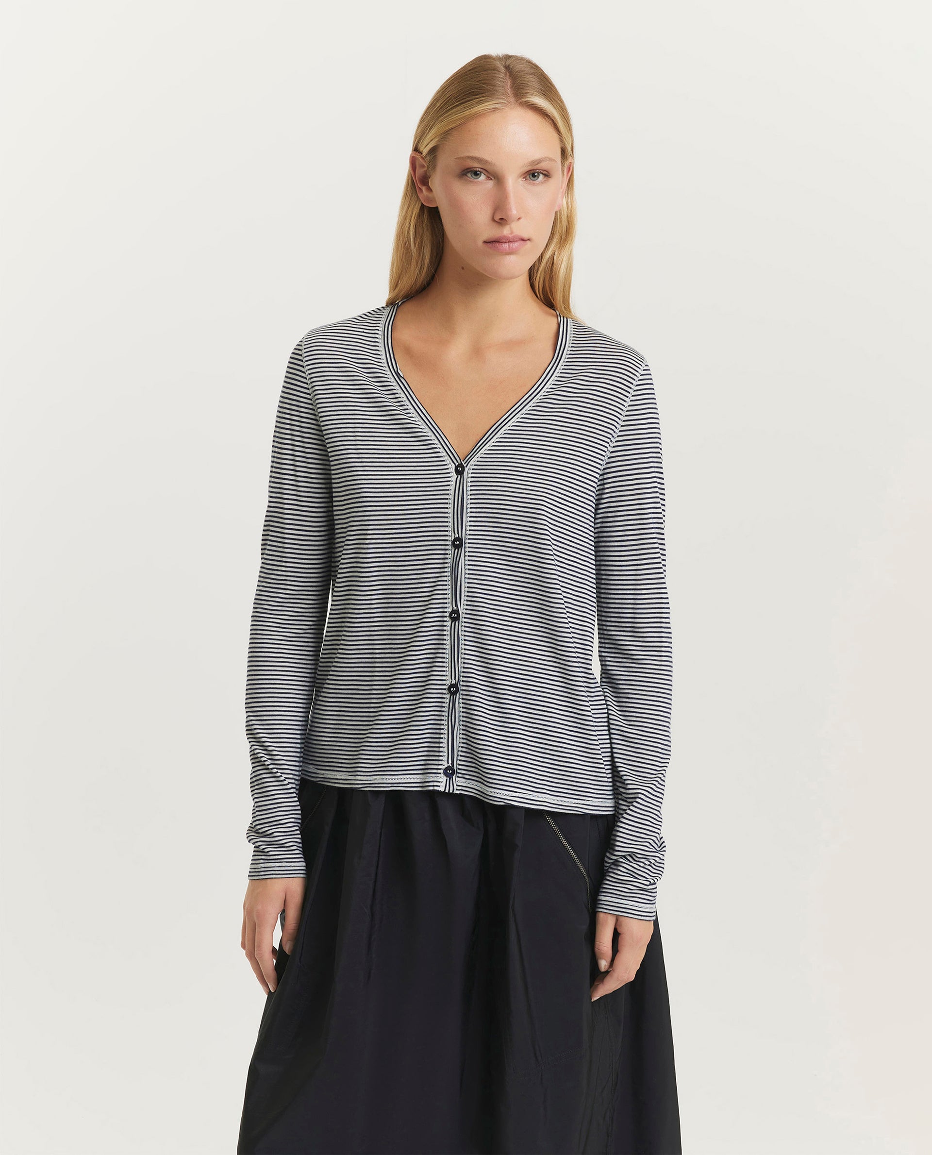V-neck cardigan