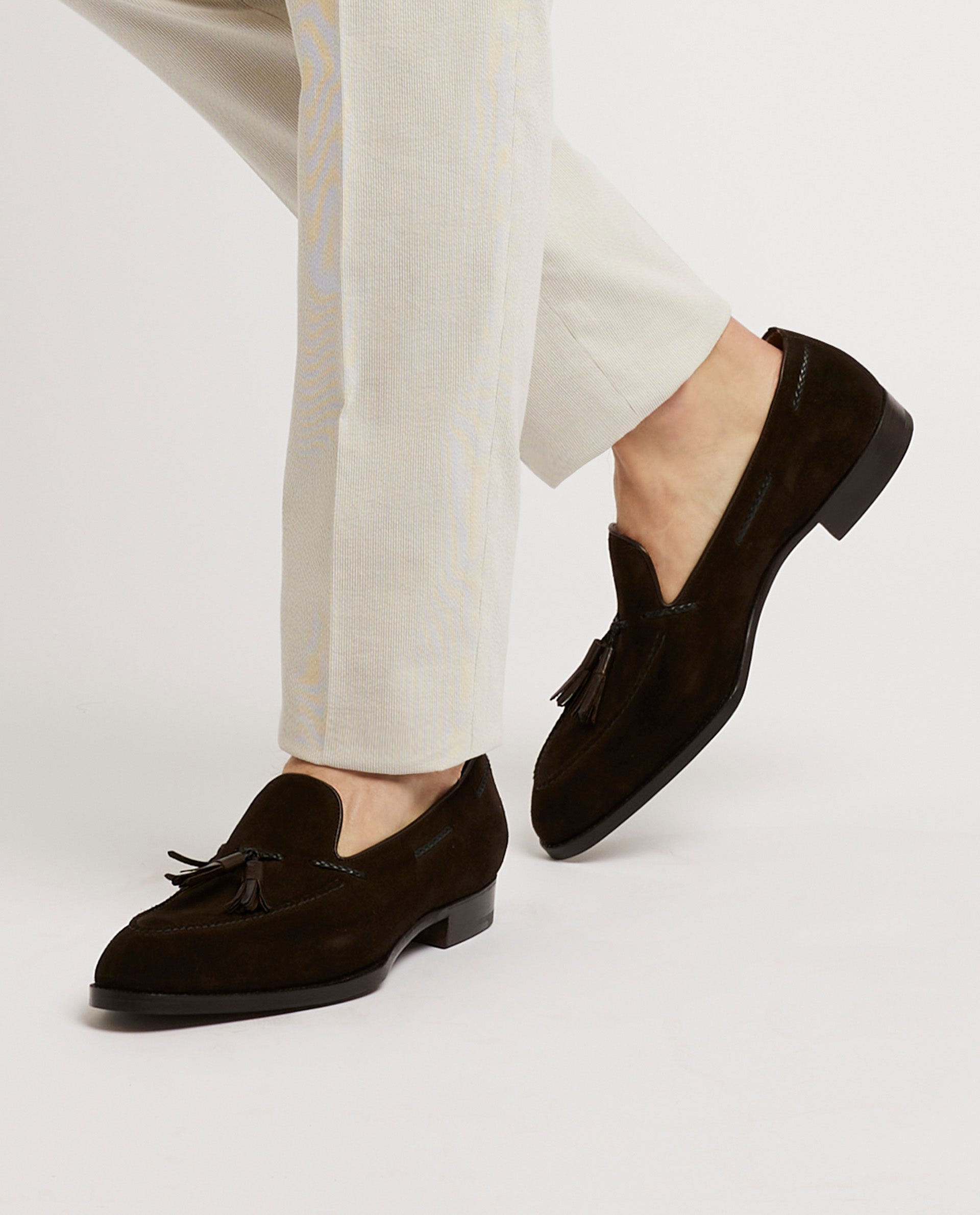 Suede Tassel Loafer