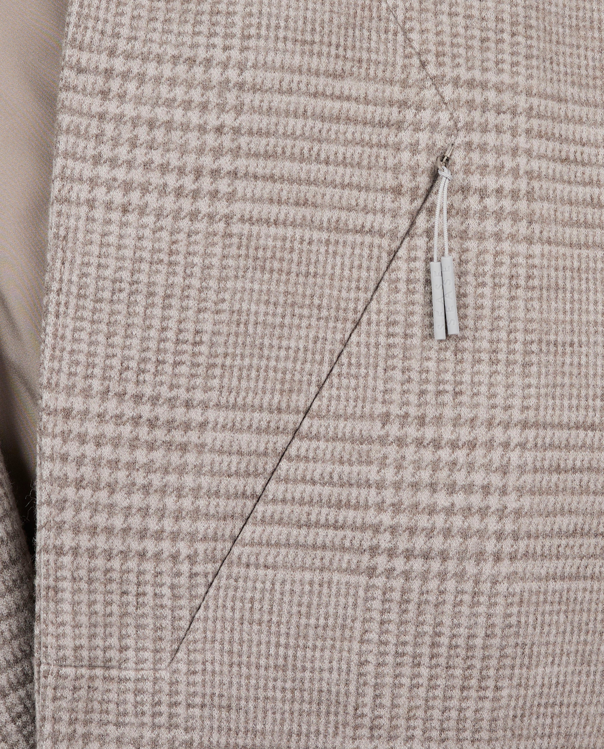 Wollen Hoodie Blazer - Lichtbruin