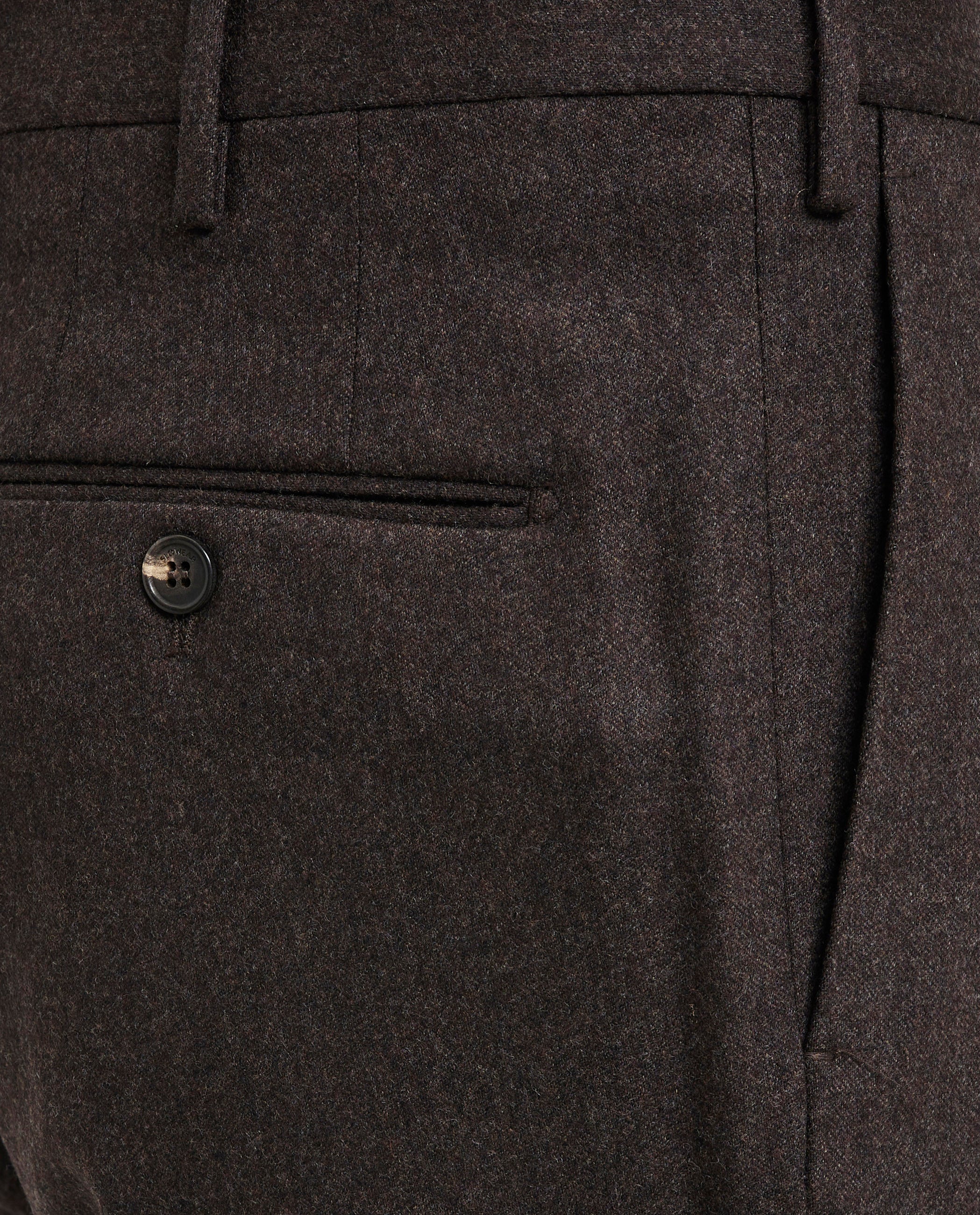 Wool Cashmere Flannel Trousers