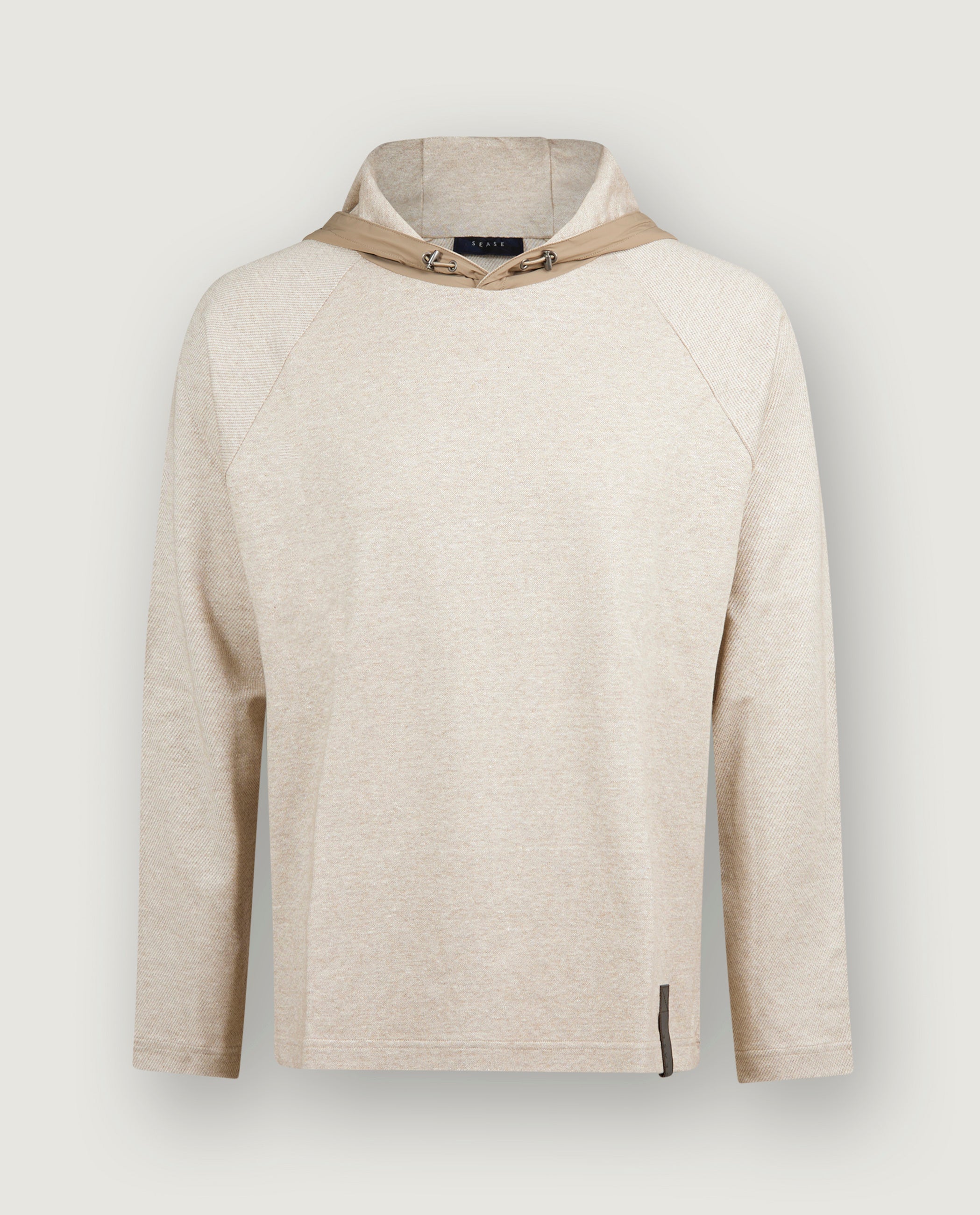 Linen Blend Raglan Hoodie