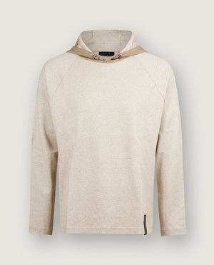 Linen Blend Raglan Hoodie