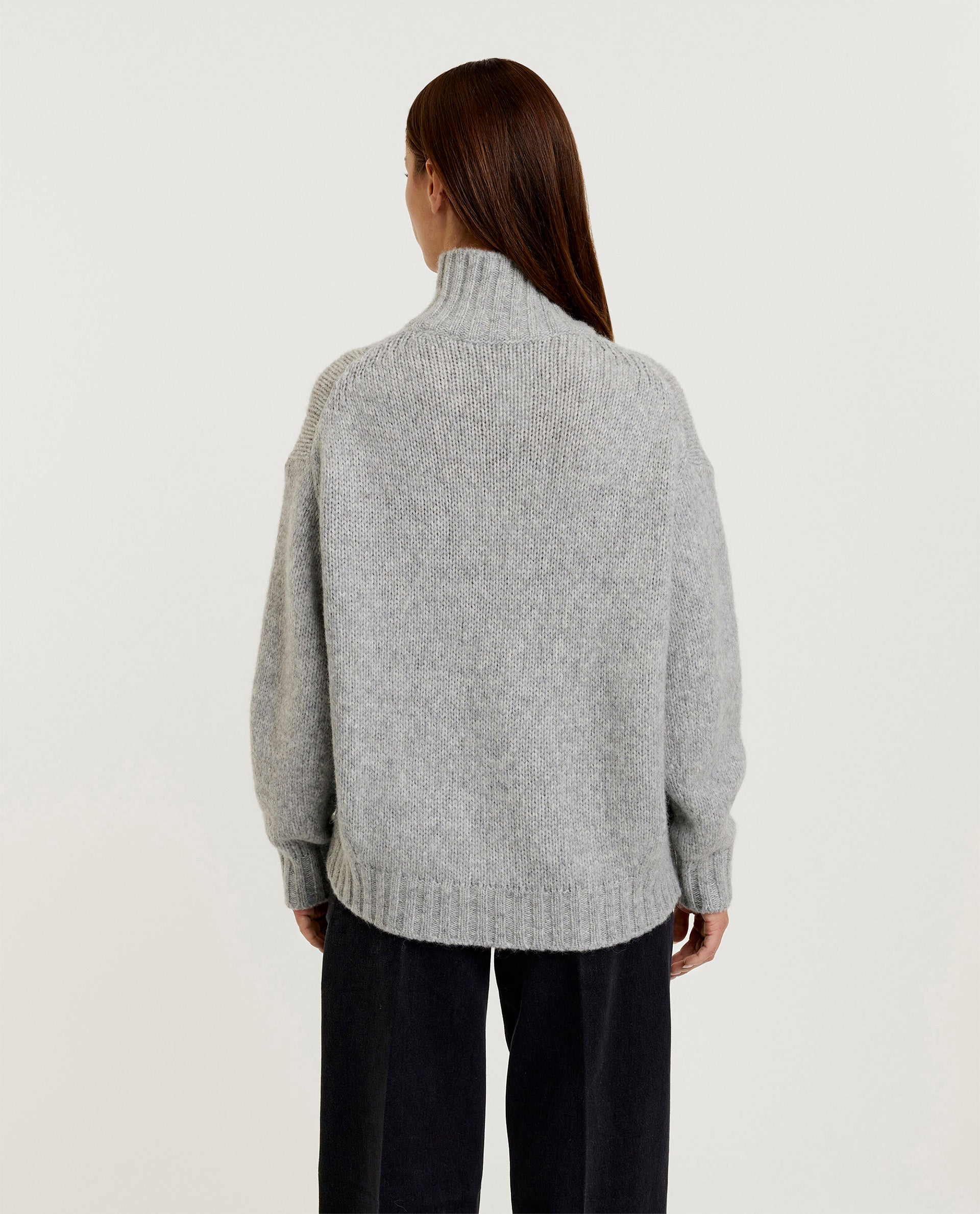 Wool turtleneck sweater