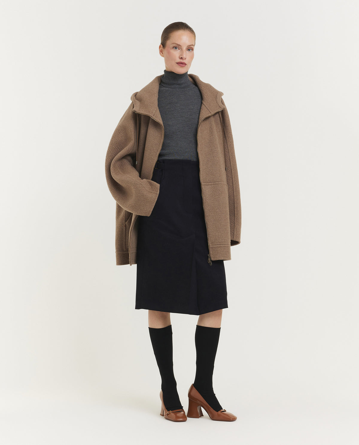 Cashmere Gradi Sweatshirt Coat