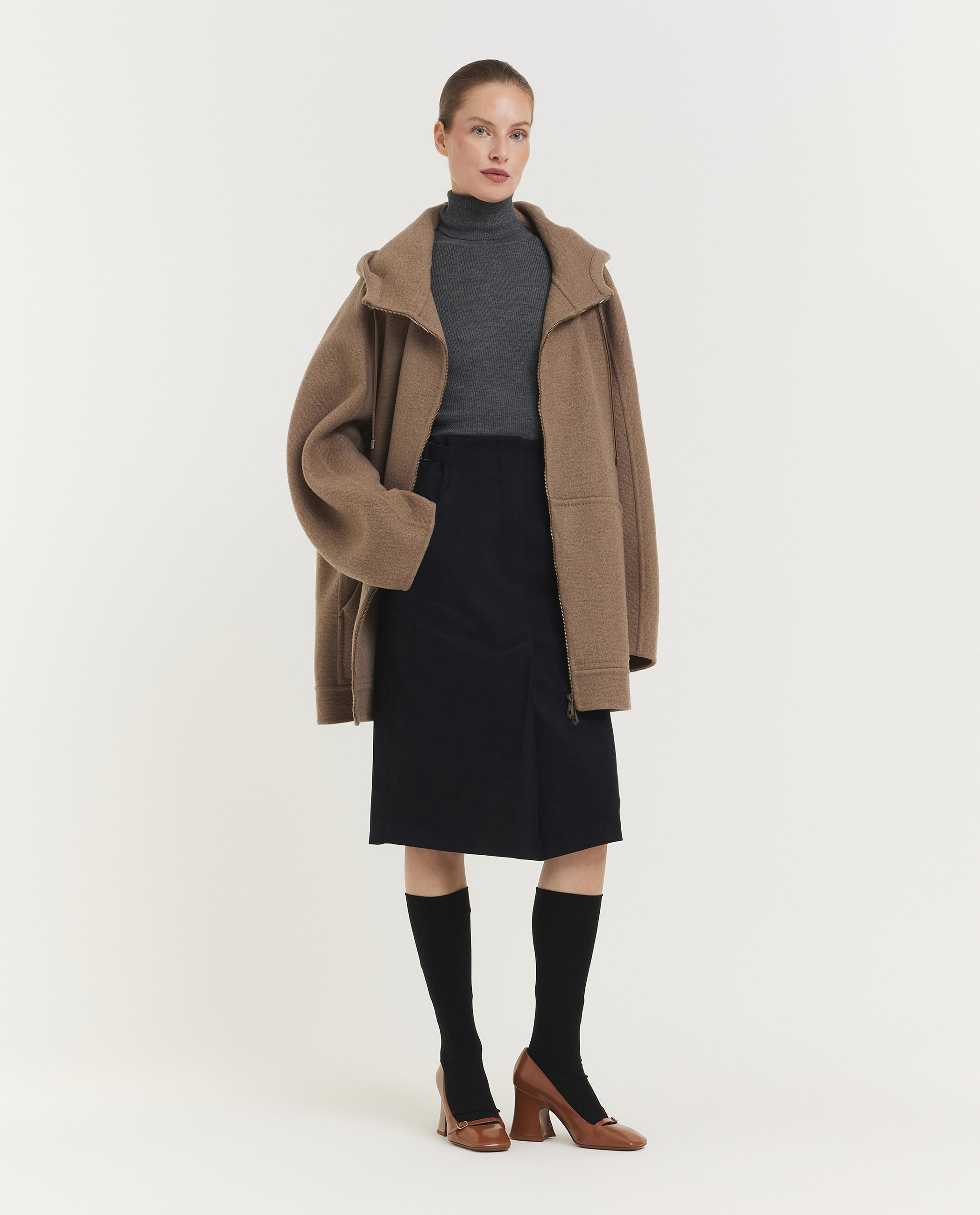 Cashmere Gradi Sweatshirt Coat
