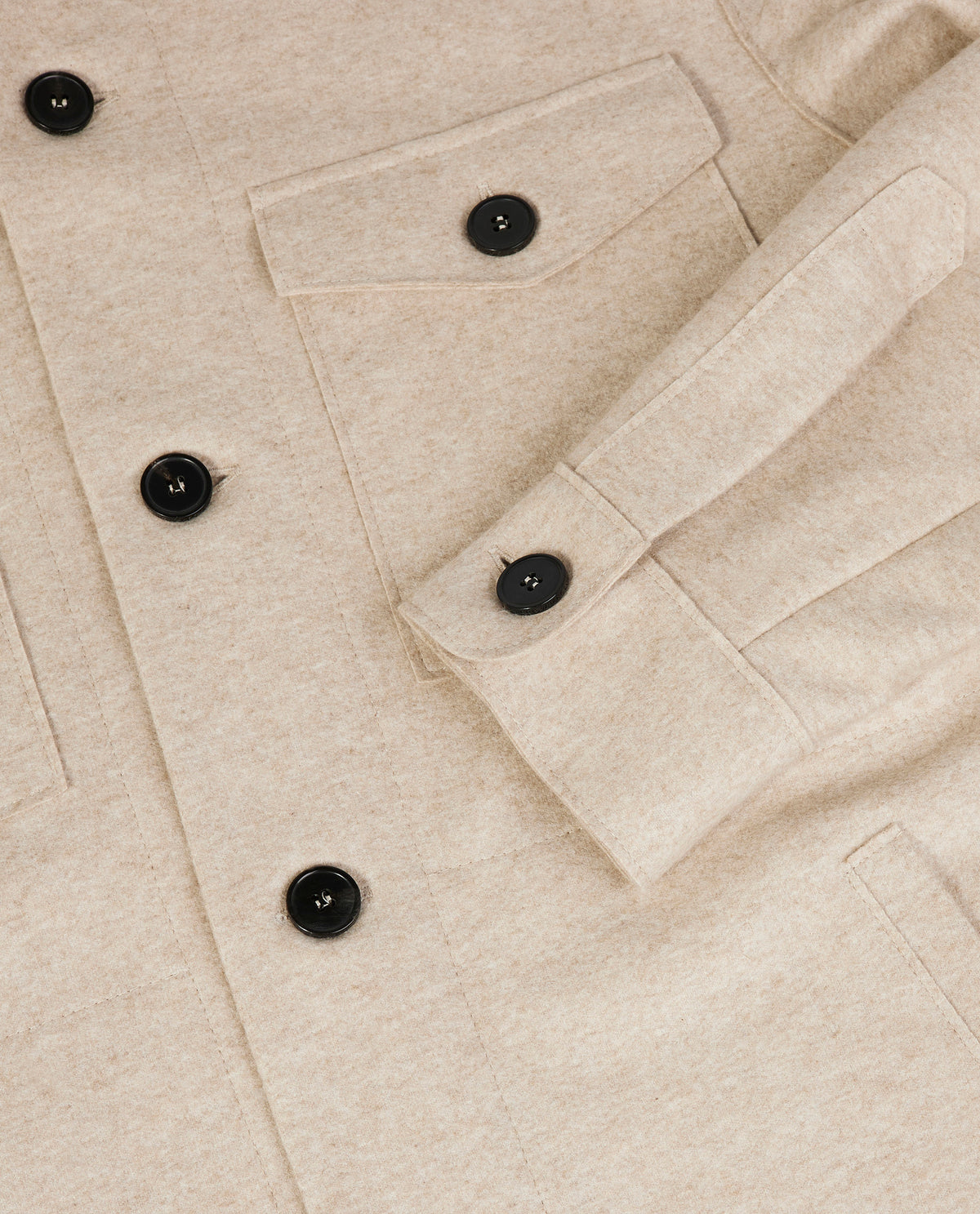 Cashmere shirtjacket