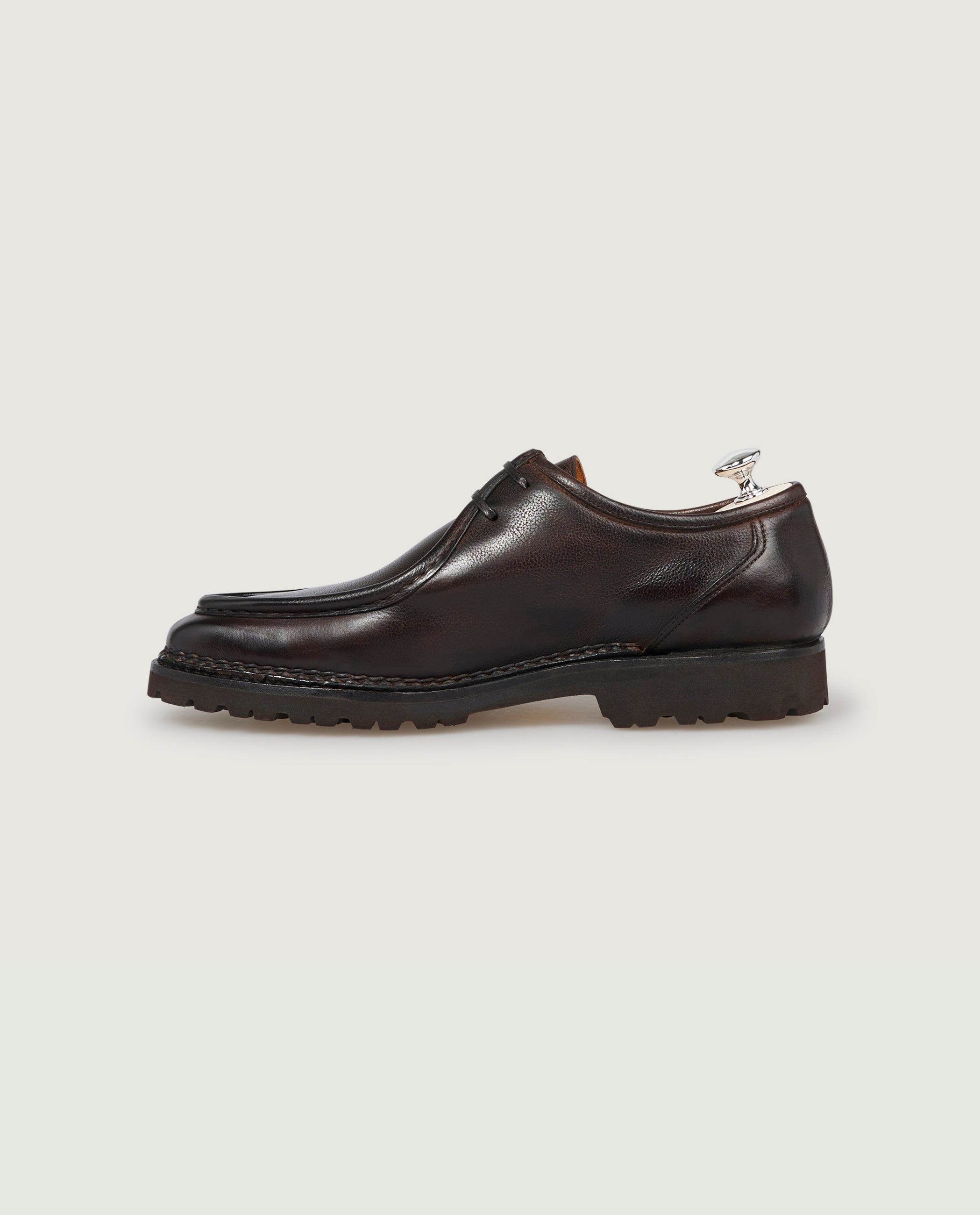 Leather Parabontoni Derby's - Bruin