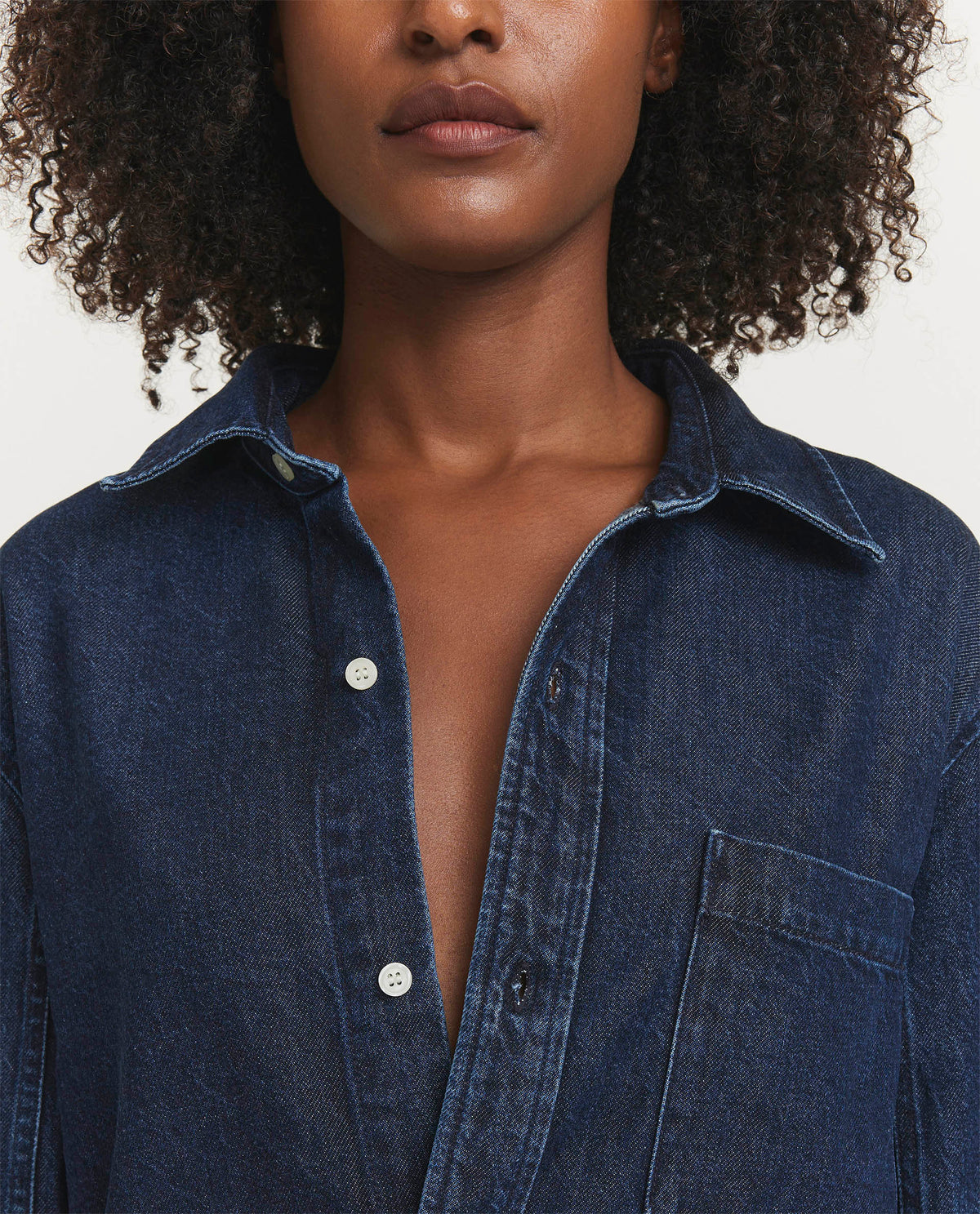 Denim blouse