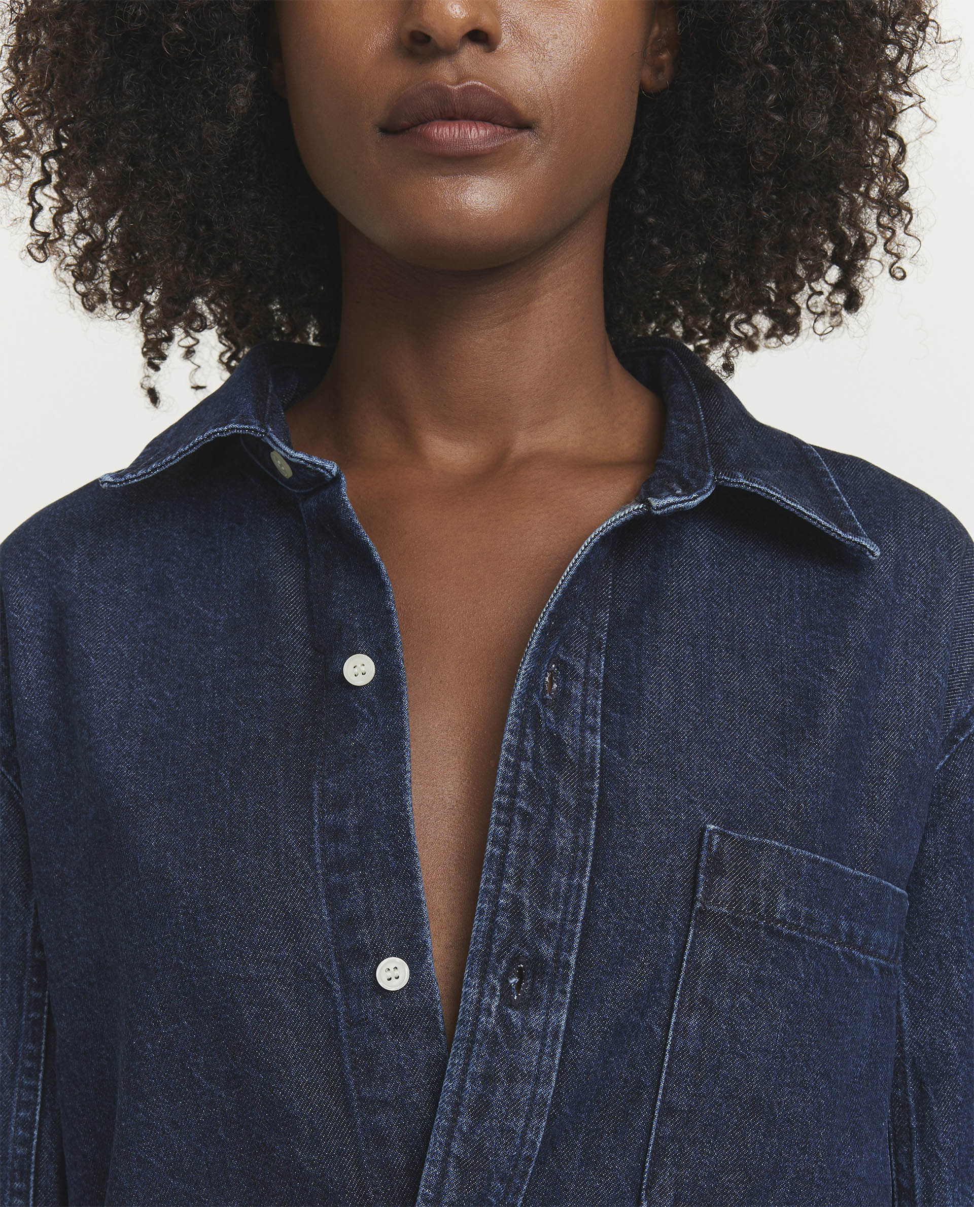 Denim blouse