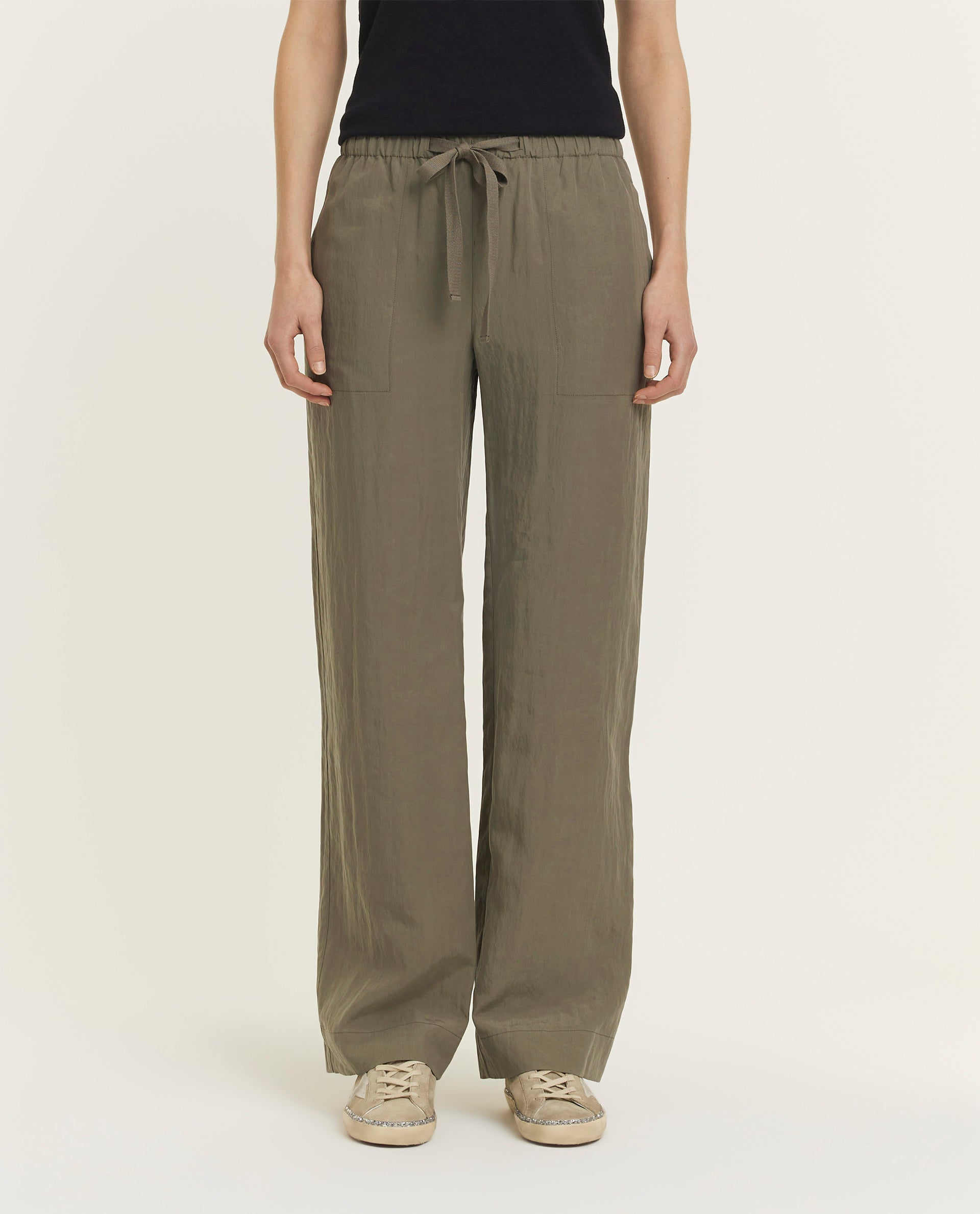 Wide leg utility pants 