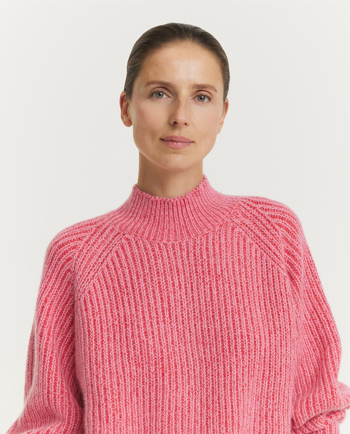 Wool Cashmere Rib Sweater