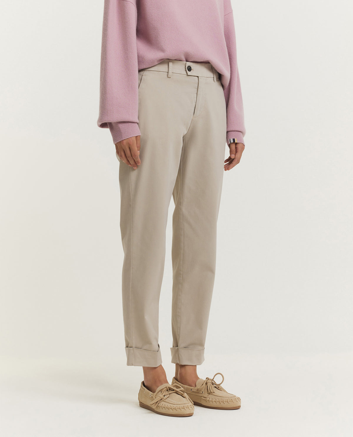 Katoen Blend Broek - Lichtbruin