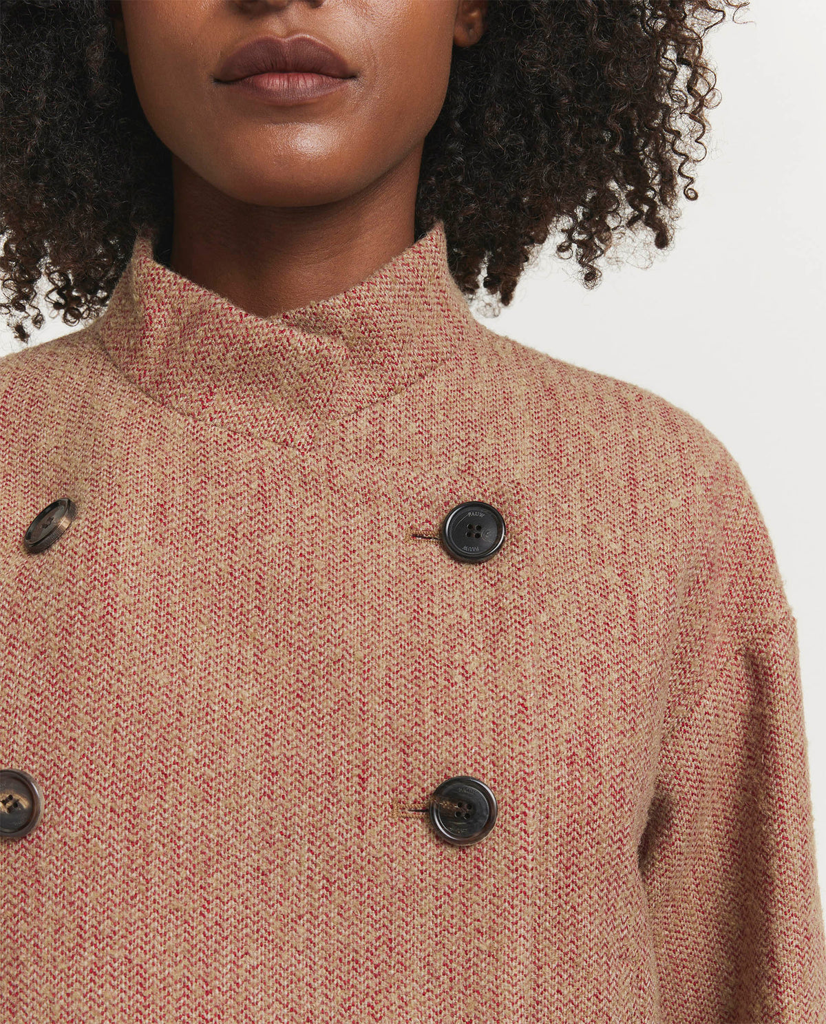 Short Bouclé Coat