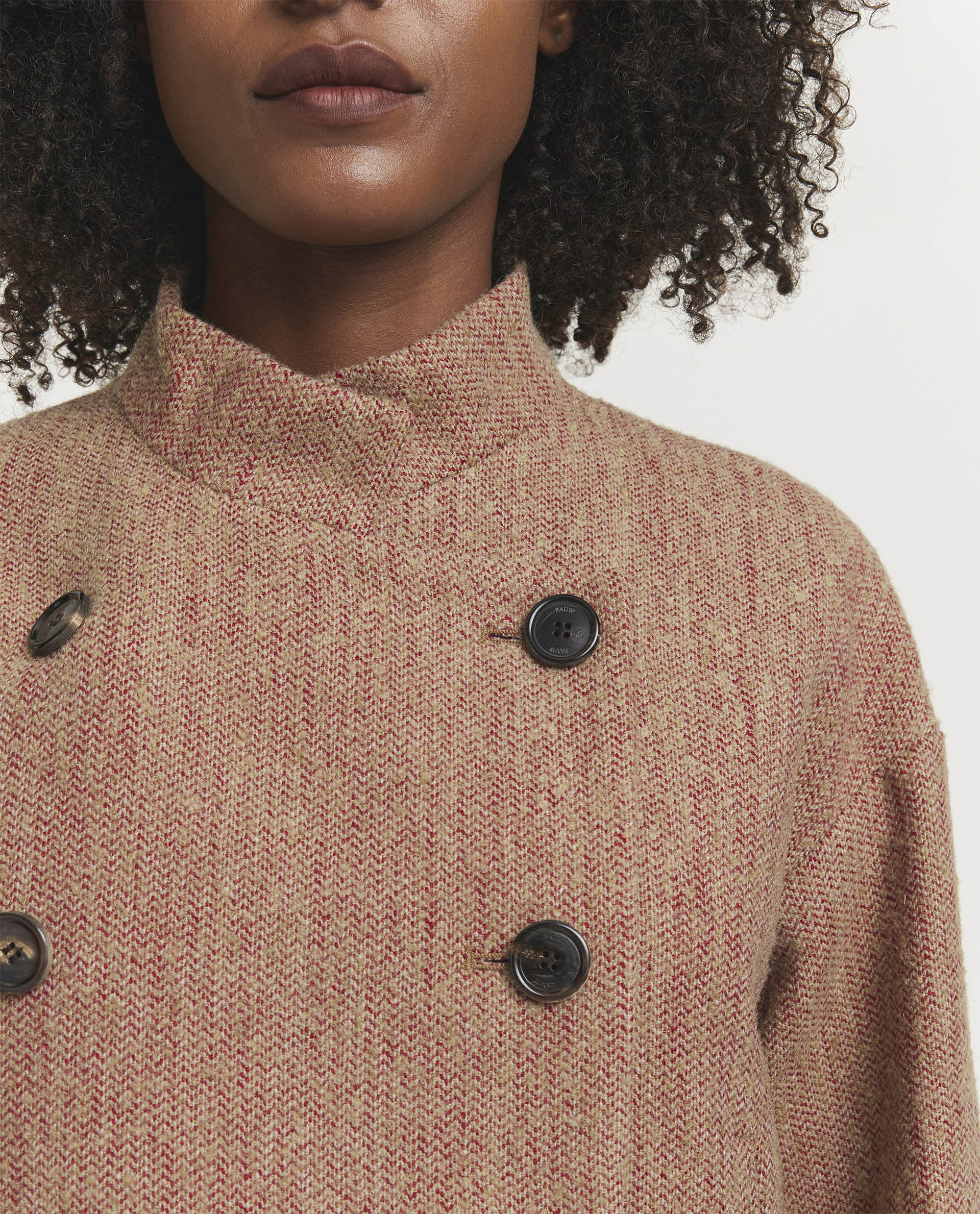 Short Bouclé Coat