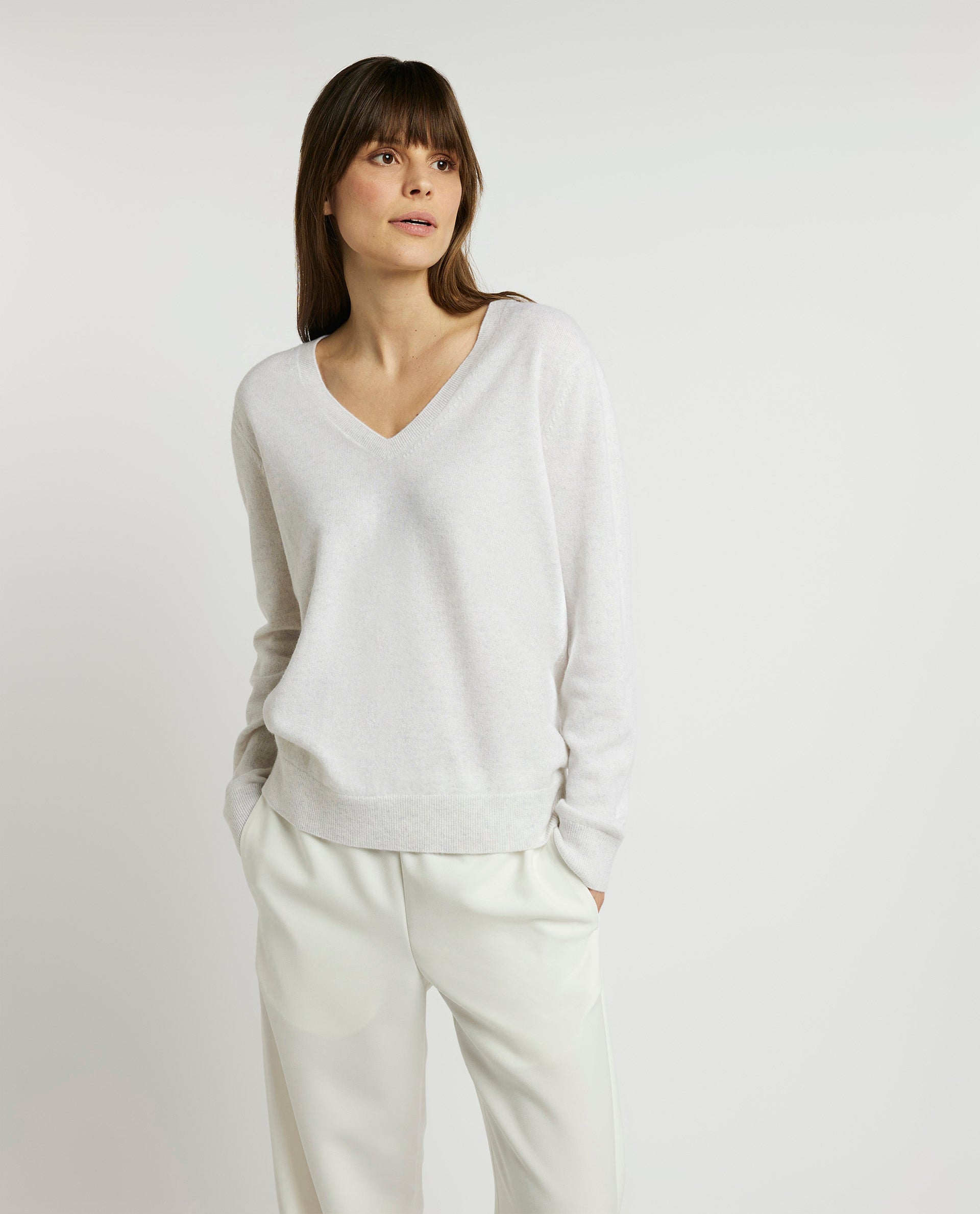 Cashmere V-hals trui