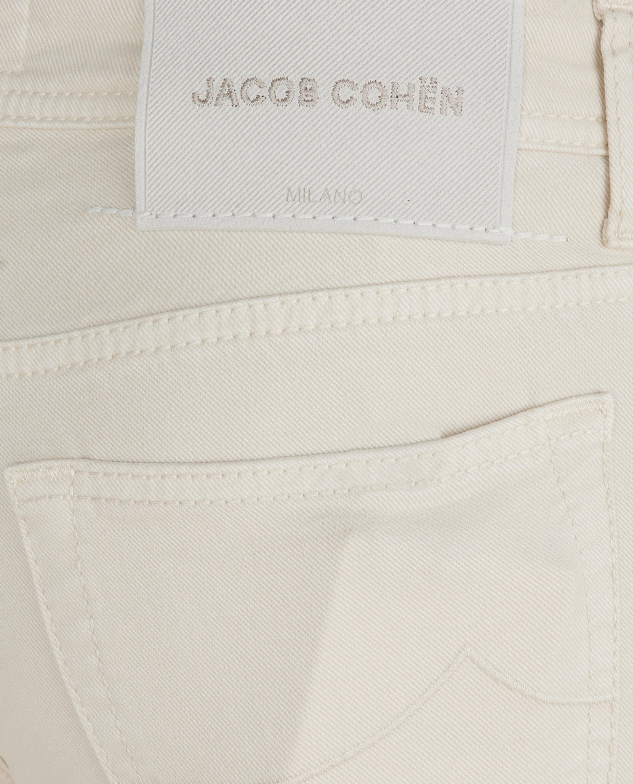 Slim Fit Bard Broek - Ecru