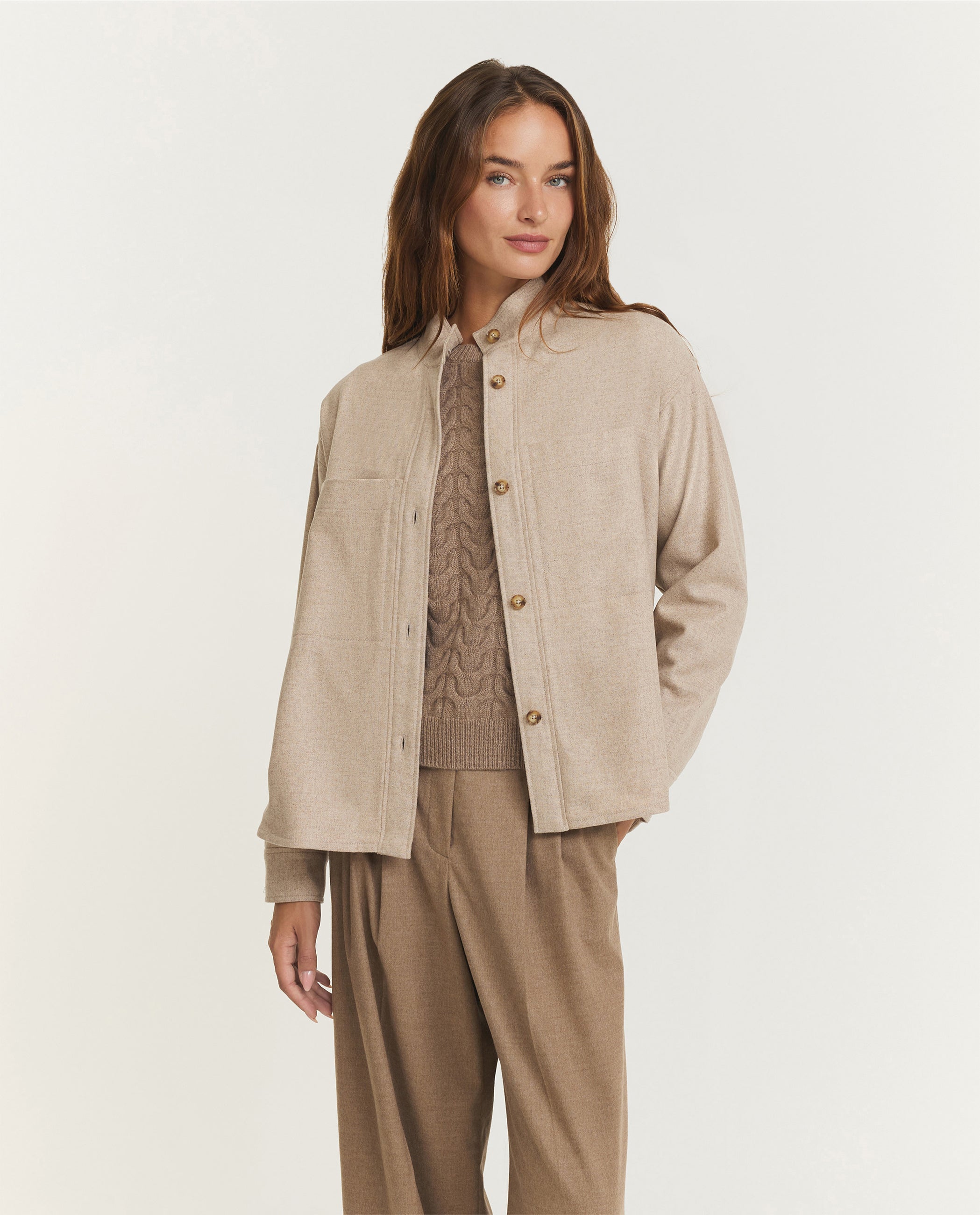 Flannel Workerjacket - Lichtbruin