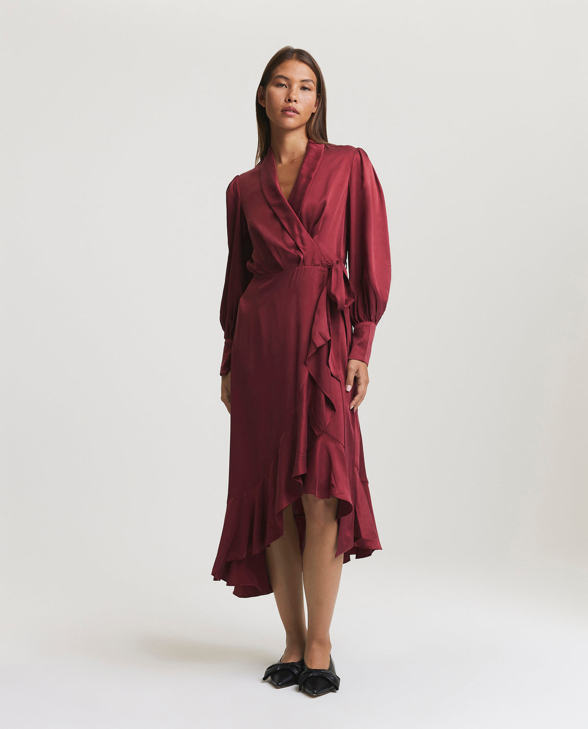 Silk wrap dress