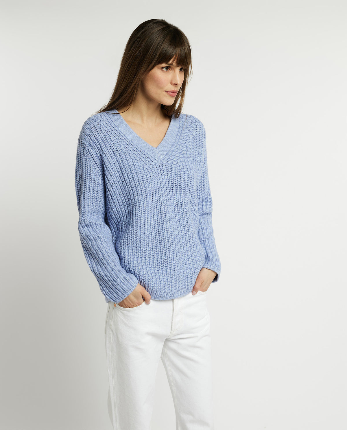 Cashmere V-neck sweater