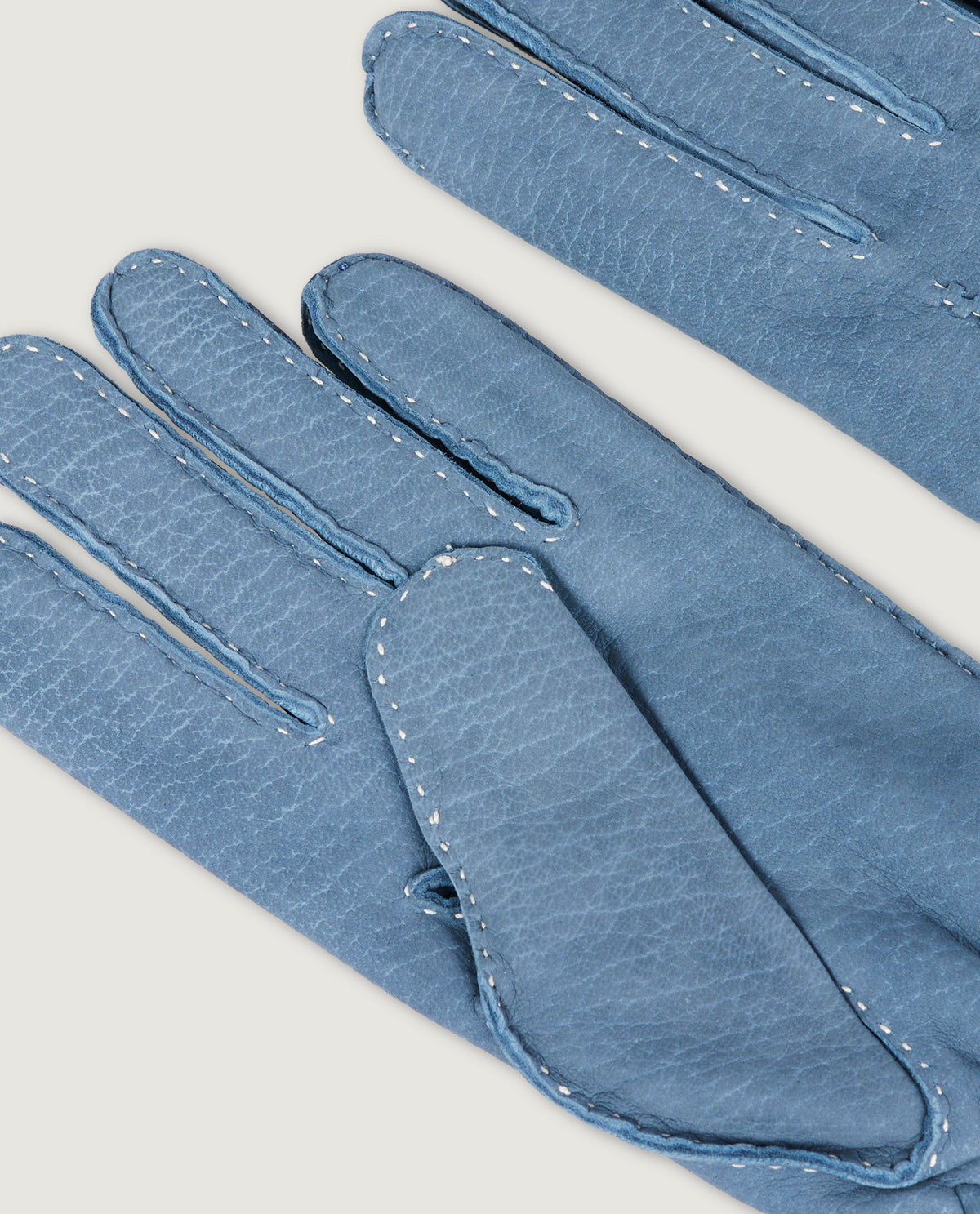 Suede Handschoenen - Lichtblauw