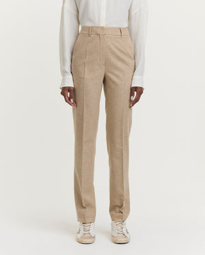 Trousers in wool-blend