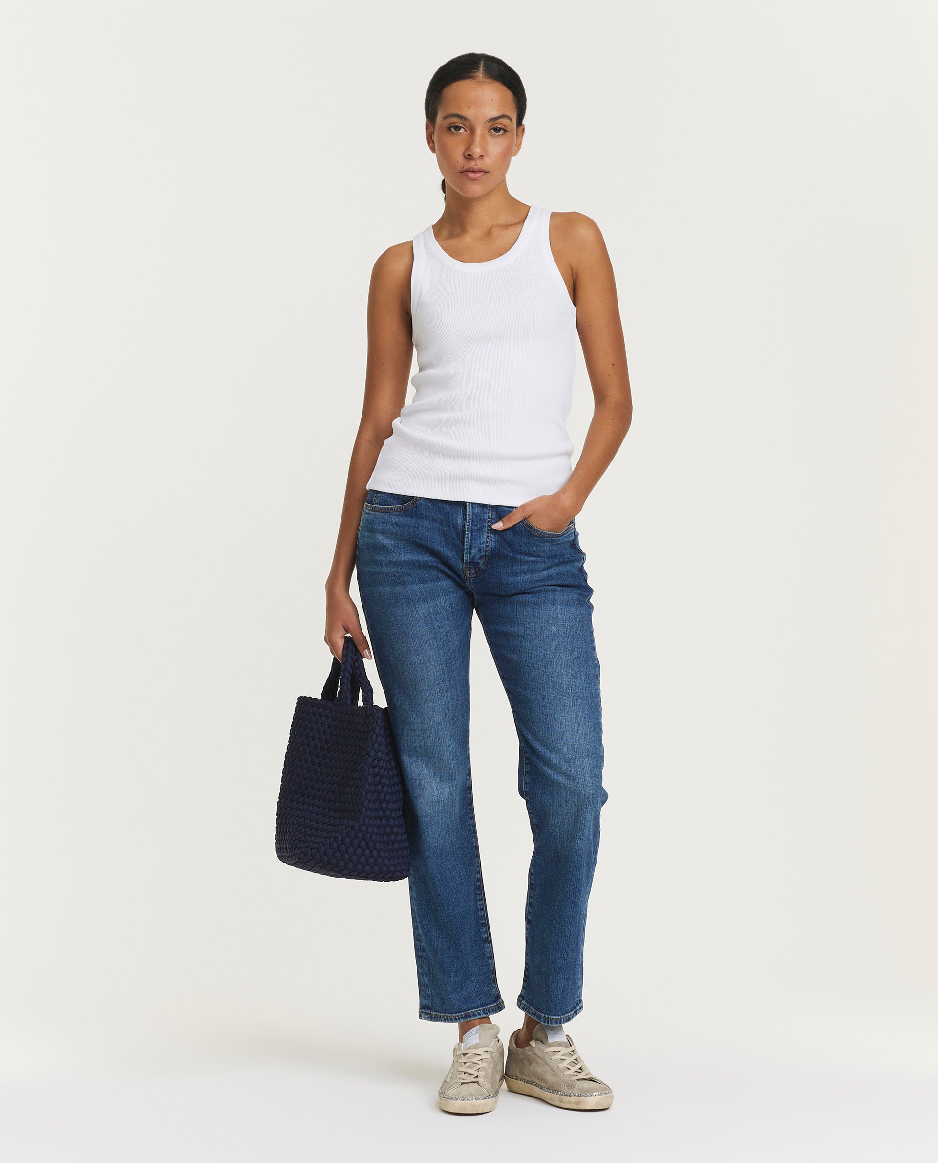 American mid-rise jeans