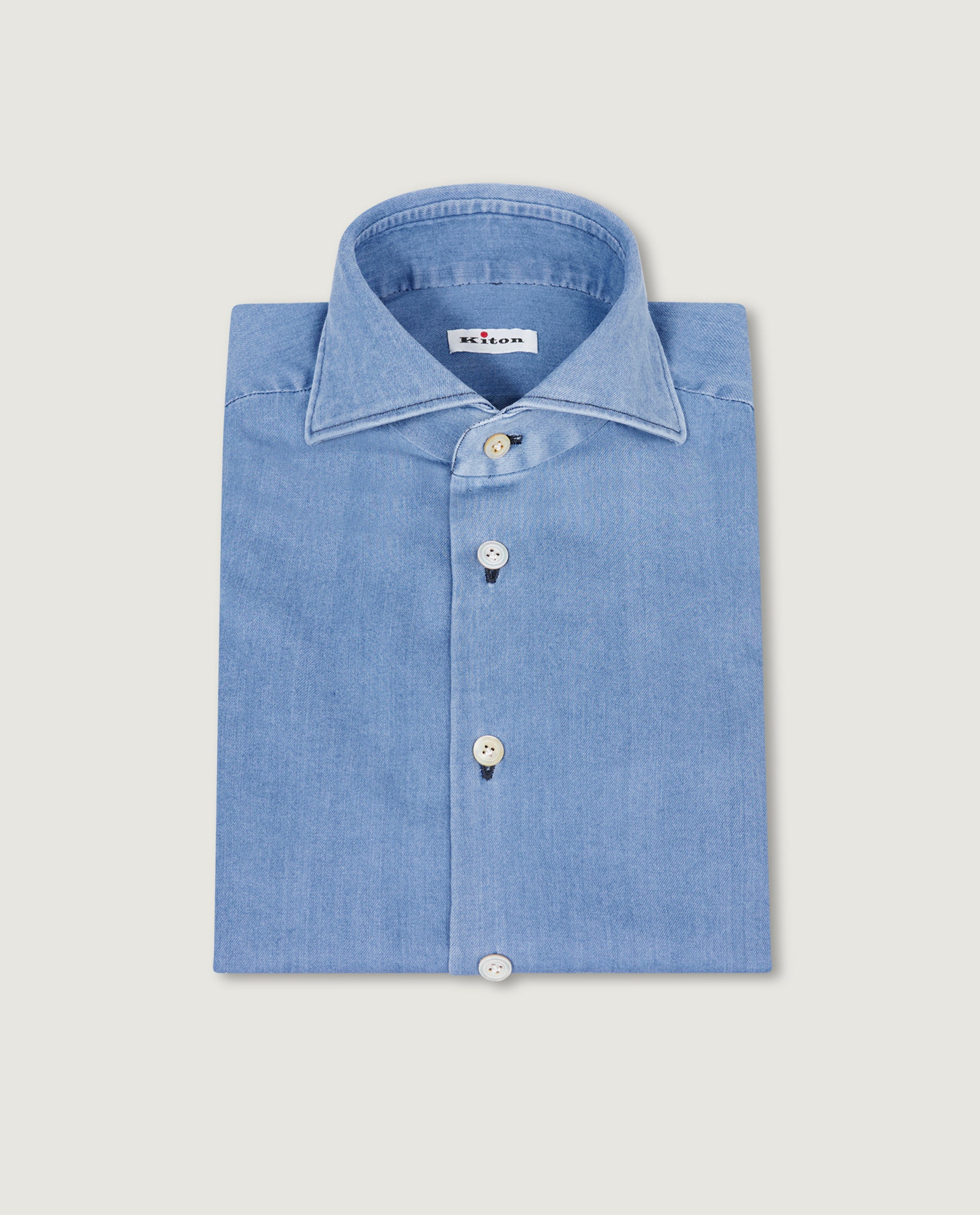 Cotton Blend Denim Shirt