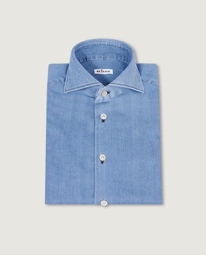 Cotton Blend Denim Shirt