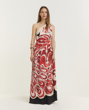 Roy Zijden Maxi Jurk - Rood