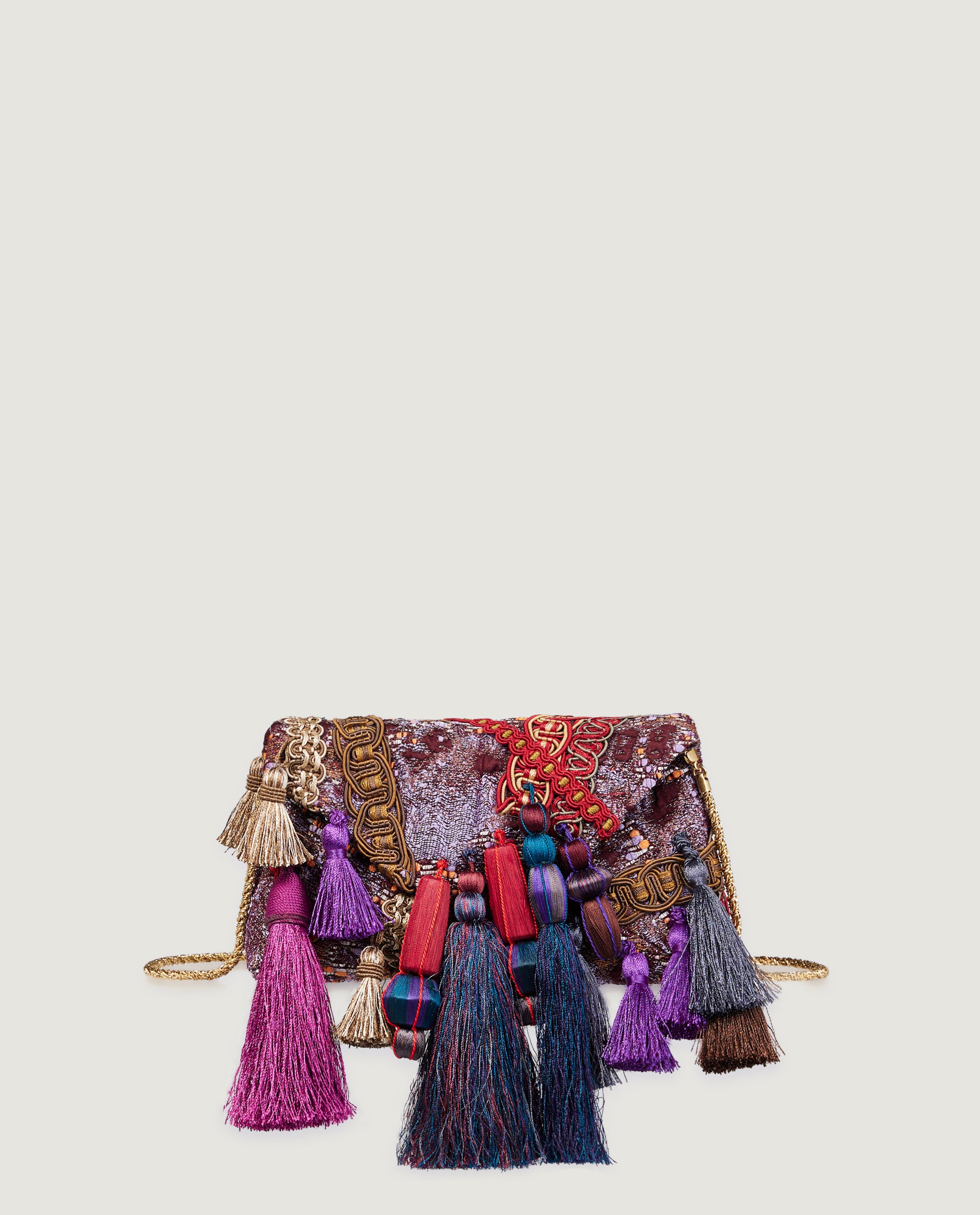 Adorned Envelop Handtas - Paars