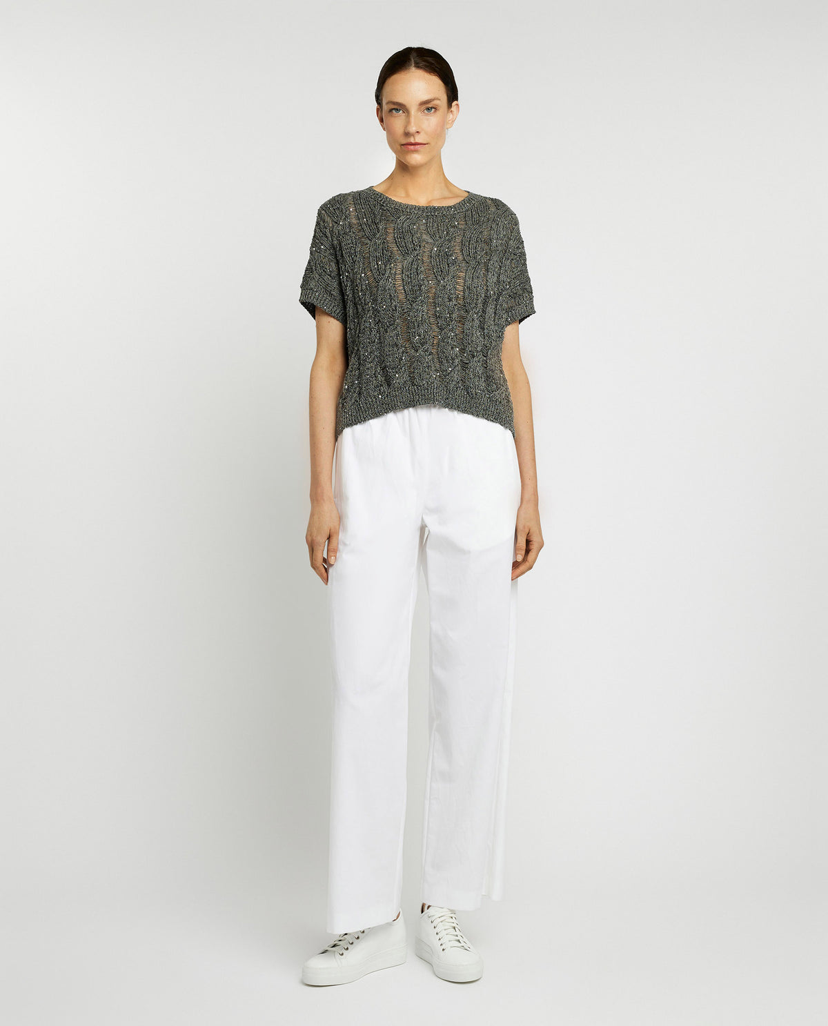 Wide leg trousers