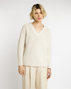 Cashmere V-neck sweater